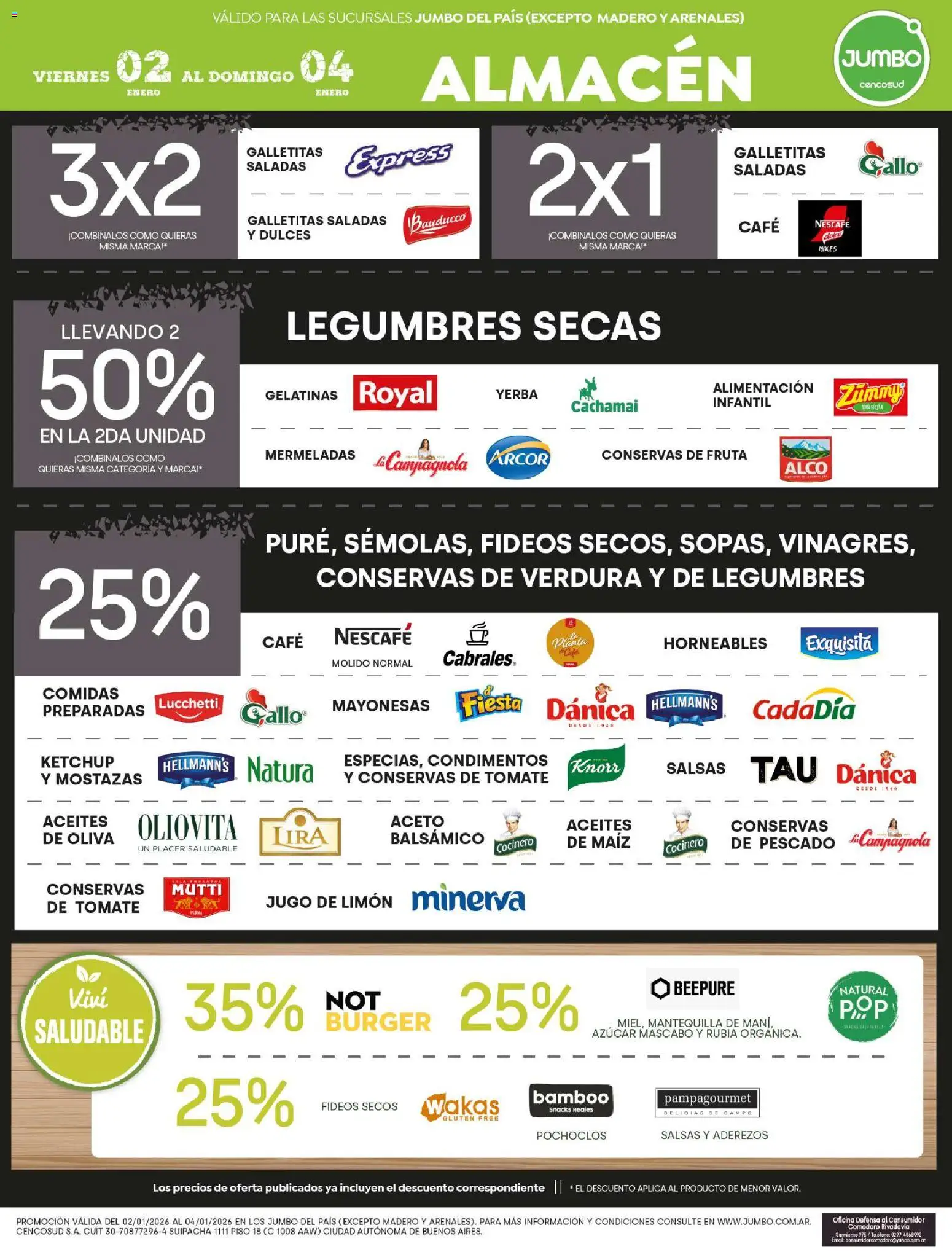 Jumbo ofertas │ válido desde el 02.01.2026 | Página: 3 | Productos: Azucar, Oliva, Tomate, Limón