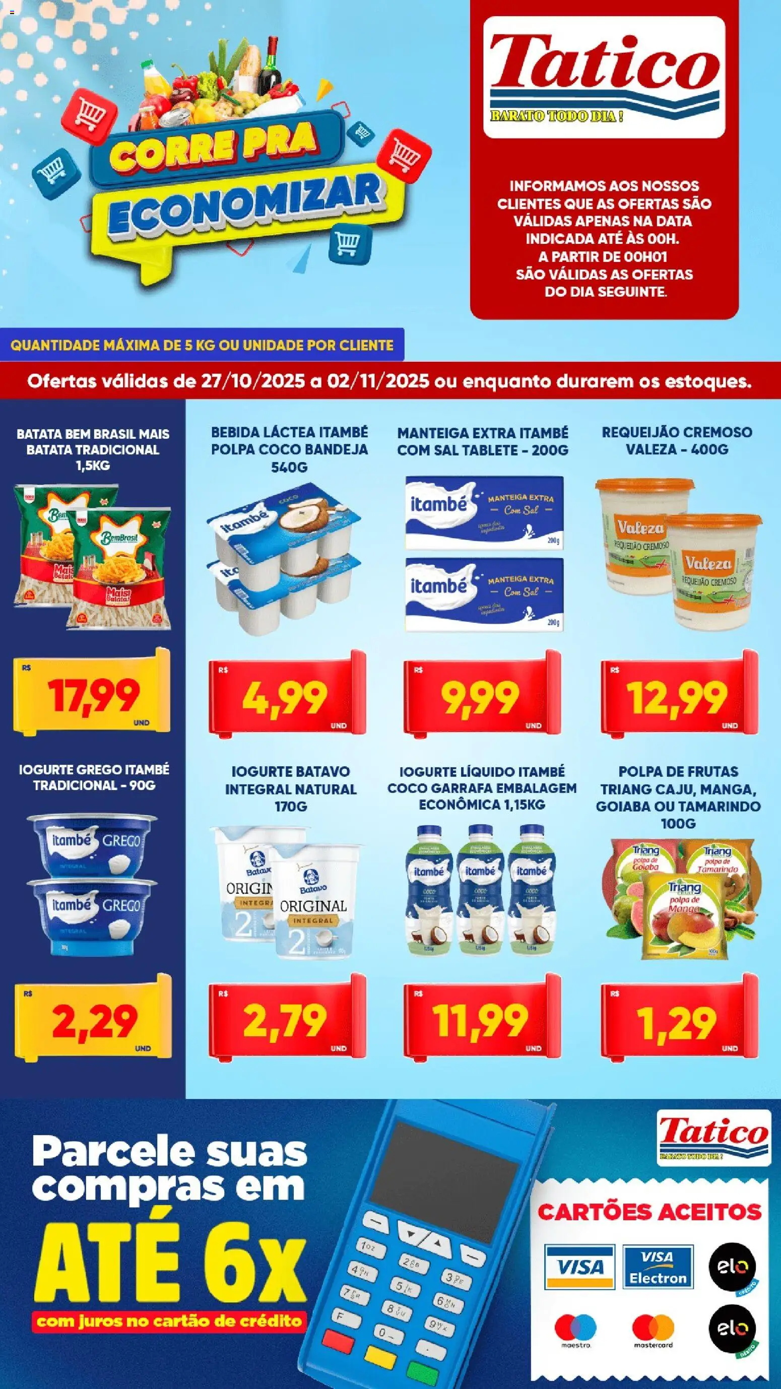 Tatico Folheto - válido de 27.10.2025 | Página: 2 | Produtos: Tamarindo, Bandeja, Sal, Iogurte grego