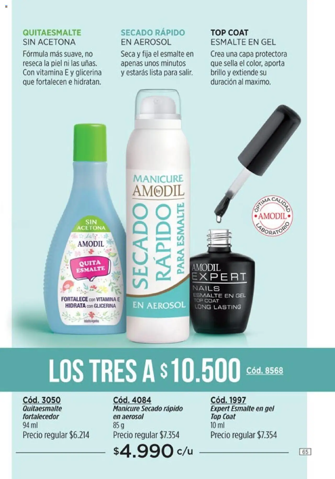 Catálogo Amodil Campaña 14 │ válido desde el 19.08.2025 | Página: 65 | Productos: Top, Brillo
