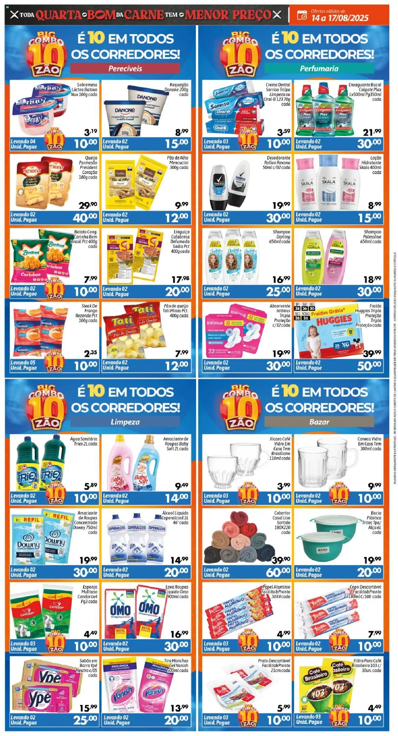 Big Compra Folheto - válido de 14.08.2025 | Página: 3 | Produtos: Esponja, Cobertor, Pao de alho, Linguiça