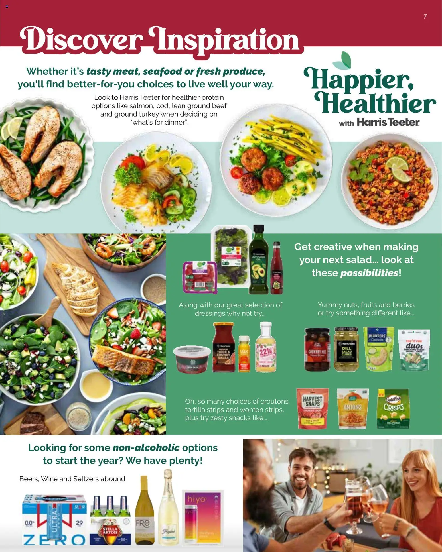 Harris Teeter Monthly Ad - valid from 31.12.2025 | Page: 7 | Products: Berries, Wine, Seafood, Dill