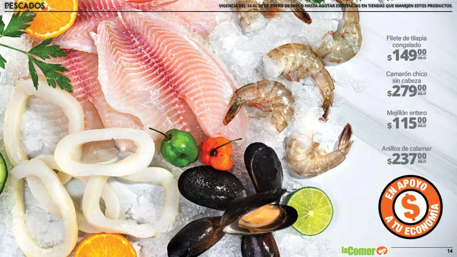 Nuevas ofertas de La Comer válidas en toda la República Mexicana desde el 14.01.2026. ¡Encuentra las mejores ofertas en La Comer folleto! | Página: 14