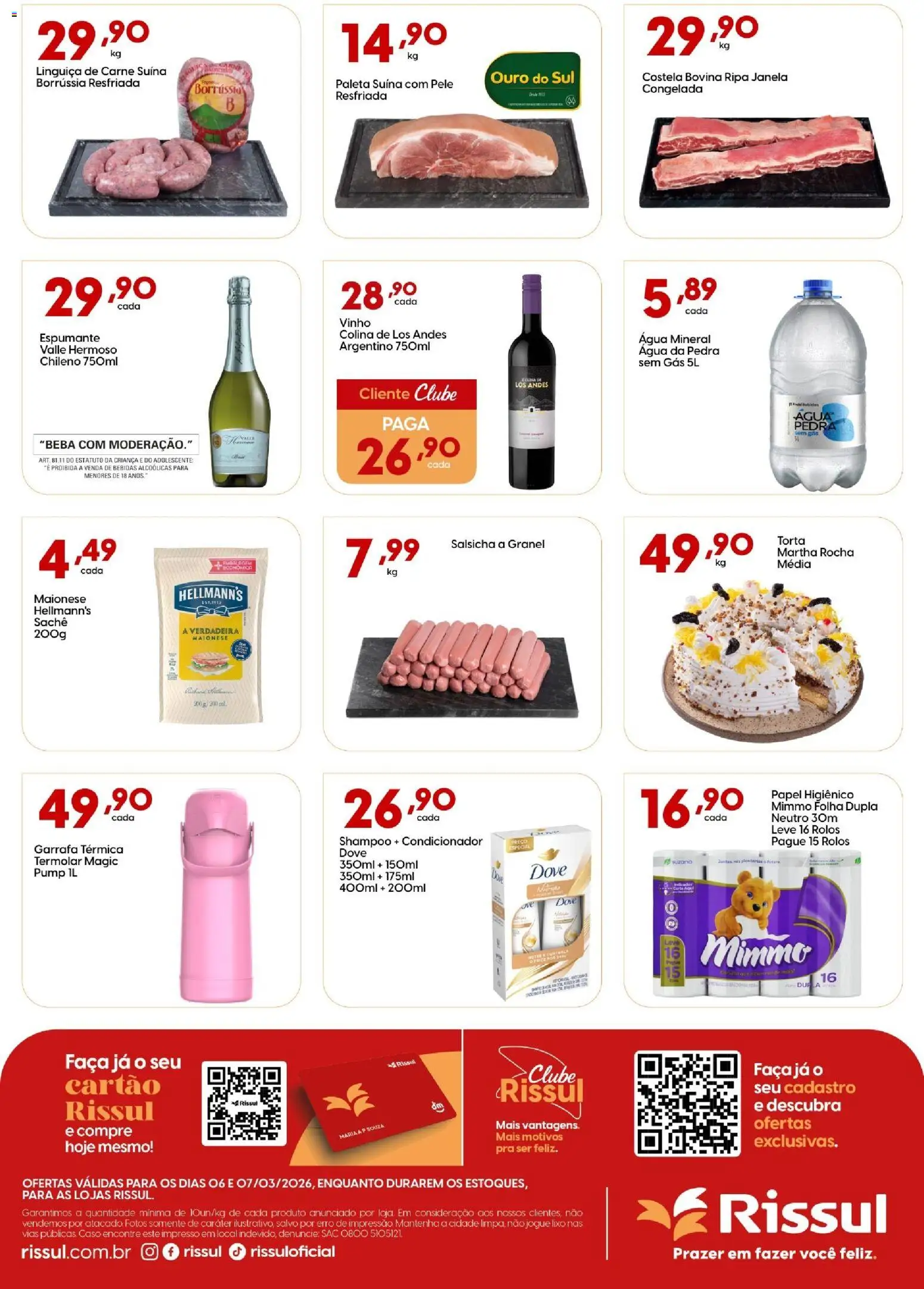 Rissul Folheto - válido de 06.03.2026 | Página: 2 | Produtos: Condicionador, Janela, Carne, Dove