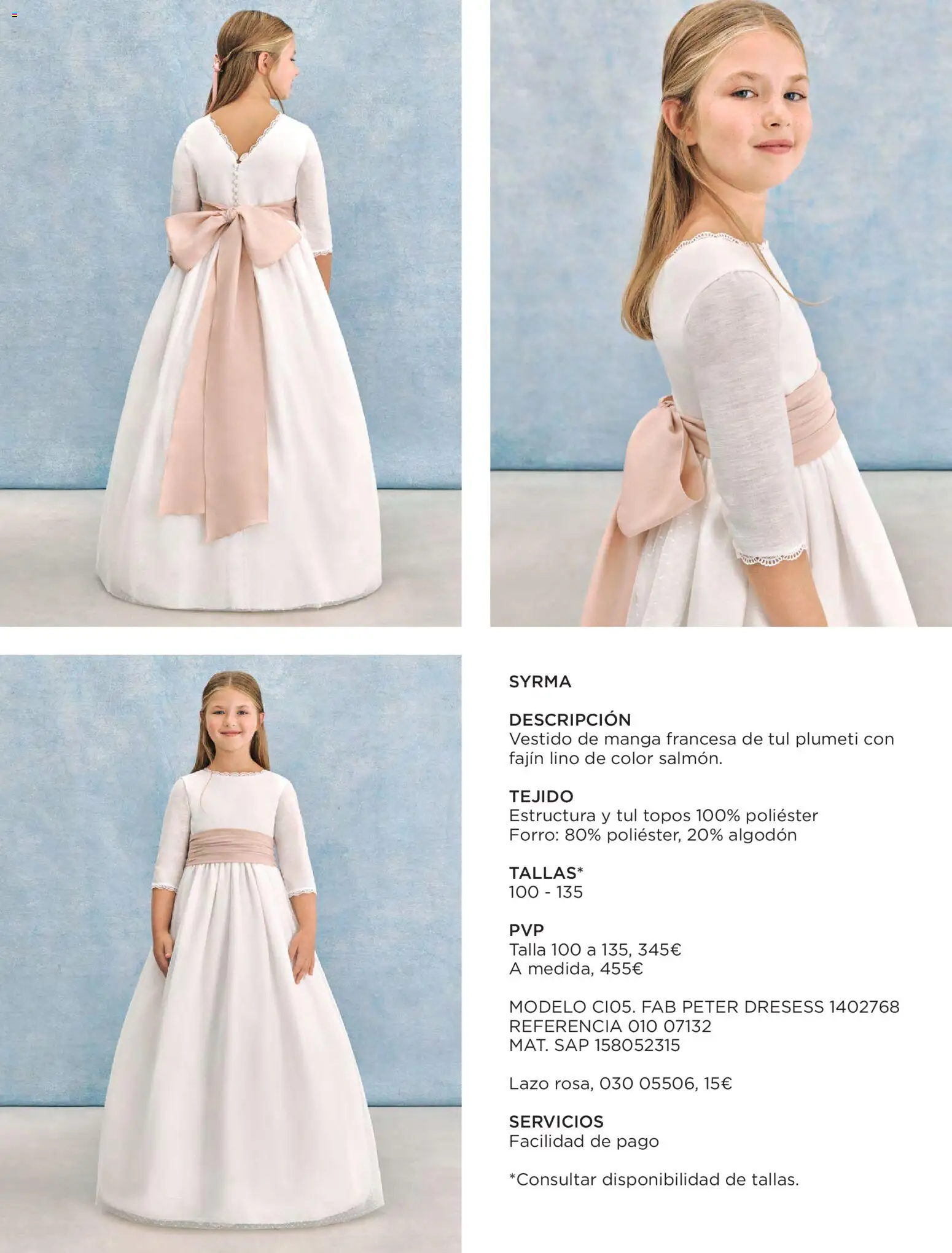 Nuevas ofertas de El Corte Inglés válidas en toda la República Mexicana desde el 20.11.2025. ¡Encuentra las mejores ofertas en El Corte Inglés catálogo Comuniones 2026! | Página: 40 | Productos: Manga, Algodón, Vestido