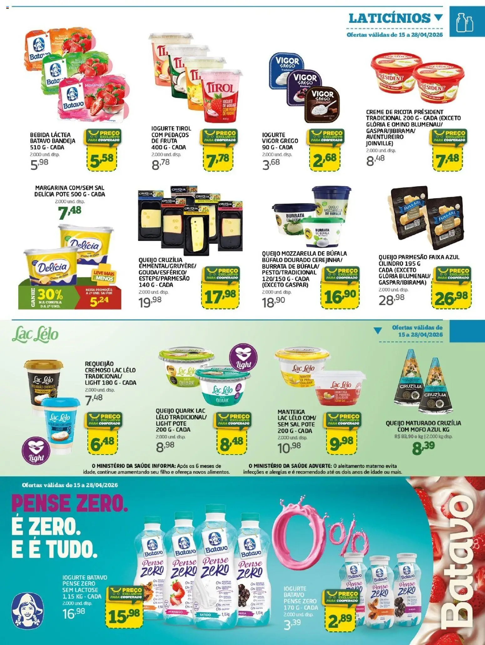 Cooper Folheto - válido de 15.04.2026 | Página: 5 | Produtos: Parmesão, Creme, Requeijão, Margarina