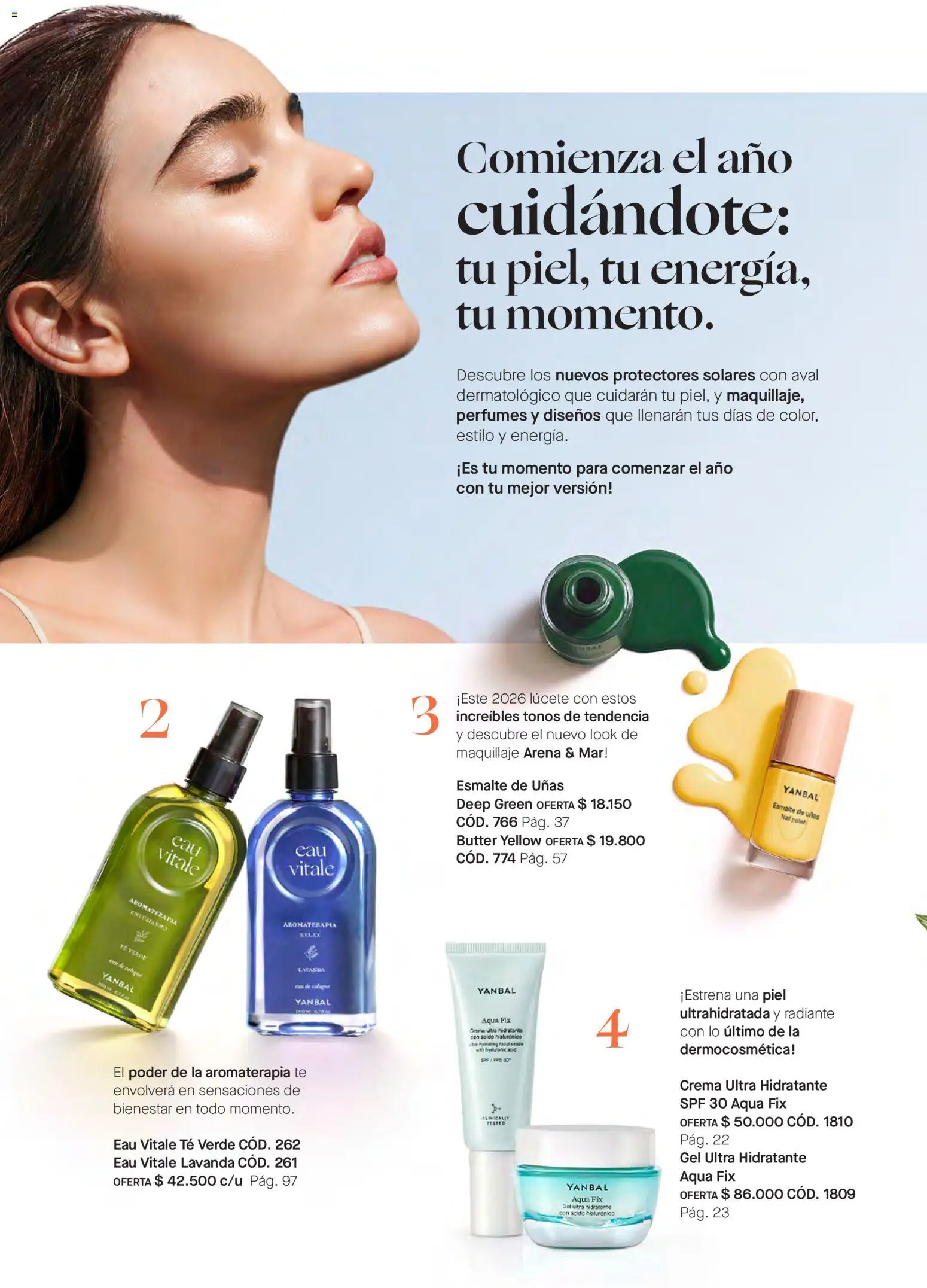 Yanbal revista - valida desde el 03.01.2026 | Página: 4 | Productos: Té, Crema, Maquillaje, Esmalte de uñas