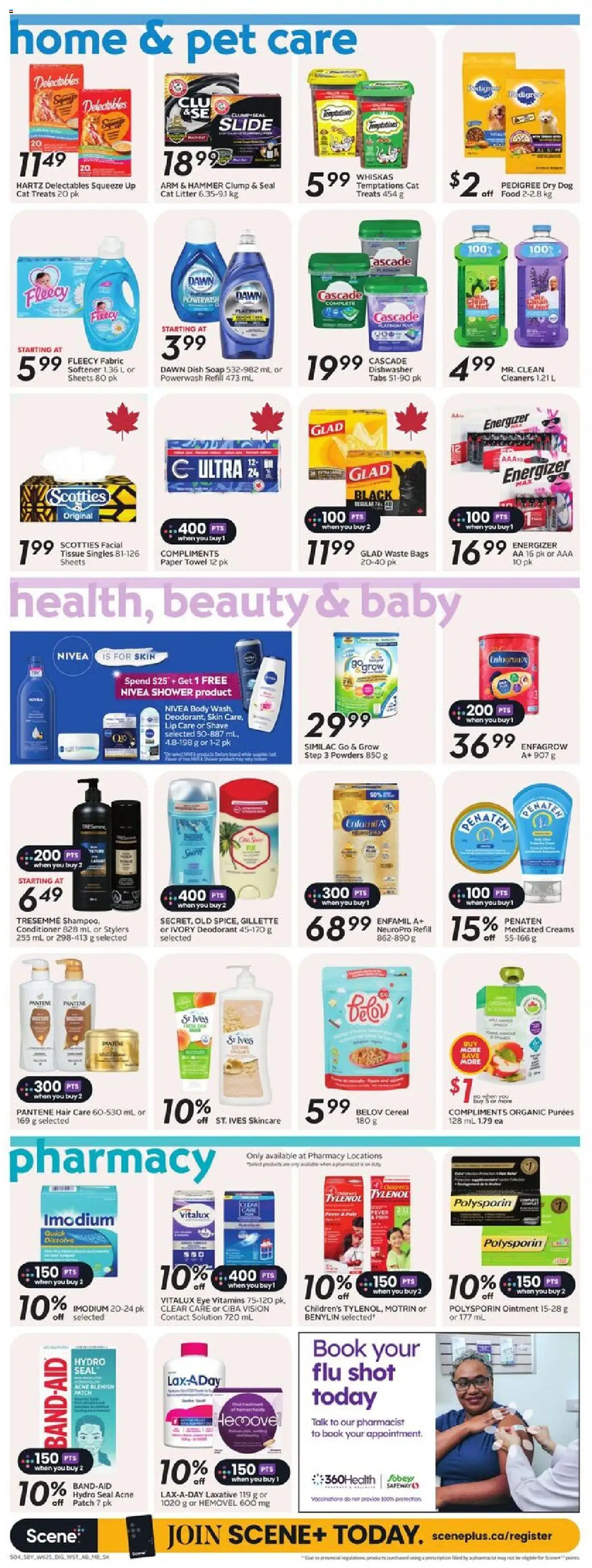 Safeway flyer valid from 16.10.2025 | Page: 12 | Products: Conditioner, Soap, Deodorant, Shower