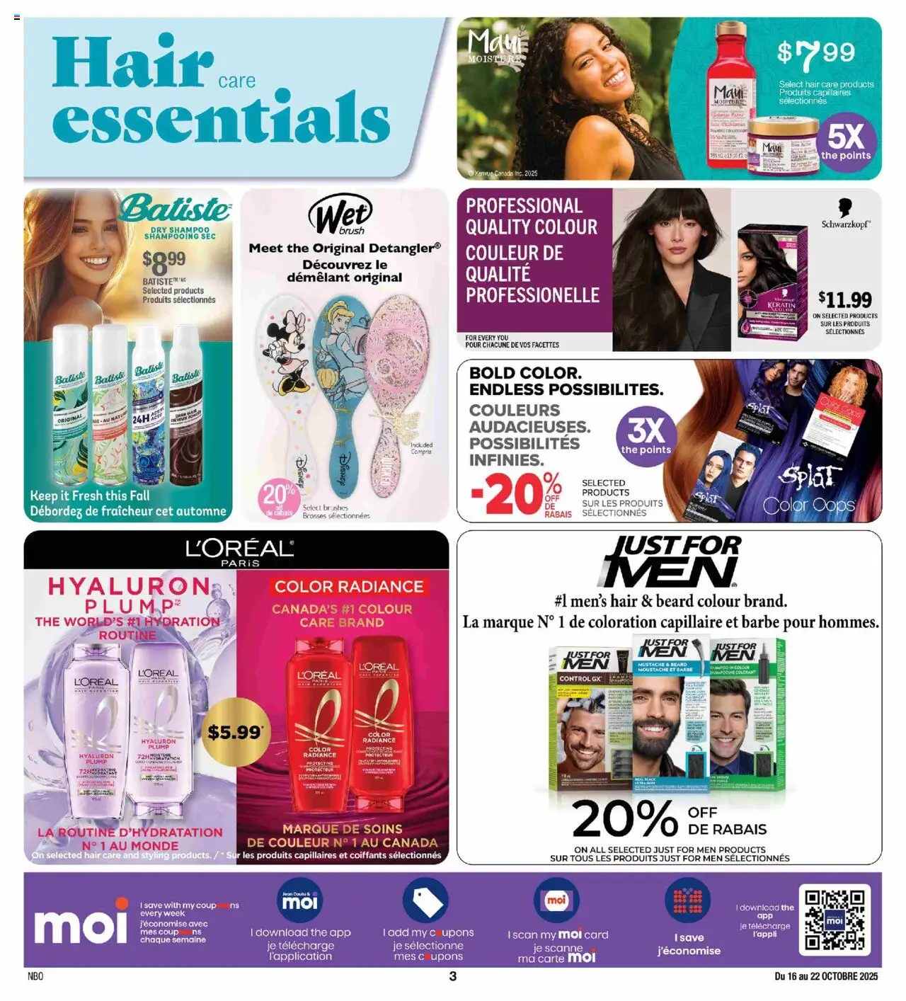 Jean Coutu flyer valid from 16.10.2025 | Page: 3 | Products: Shampoo
