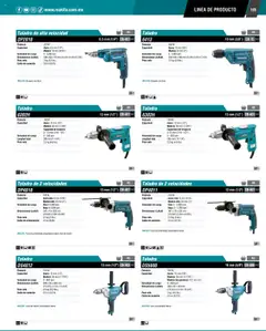 Vista previa de Makita - Catálogo, nuevo folleto de la tienda, válido en México a partir del 04.09.2025 | Página: 103 | Productos: Taladro, Cable, Llave