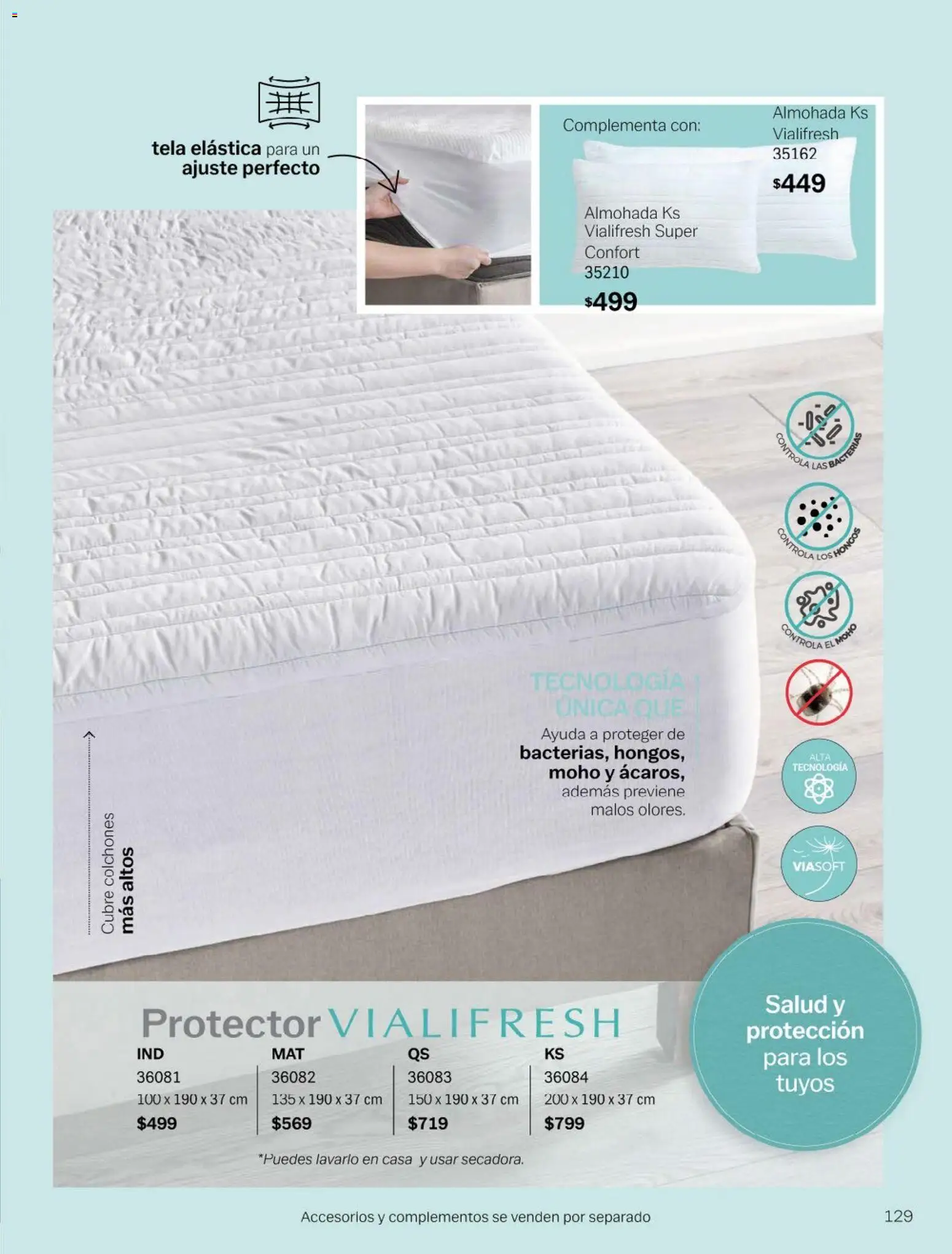 Nuevas ofertas de Vianney válidas en toda la República Mexicana desde el 23.01.2026. ¡Encuentra las mejores ofertas en Vianney catálogo Chavos! | Página: 131 | Productos: Almohada