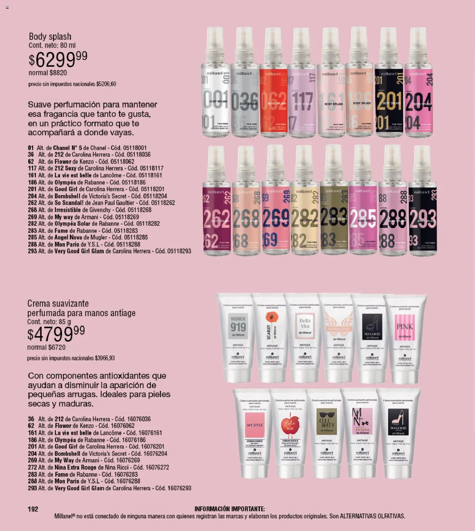 Millanel - Catálogo │ válido desde el 02.03.2026 | Página: 192 | Productos: Jean, Fragancia, Suavizante, Crema