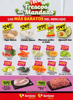 Vista previa de Soriana - Frescos del Mandado Mercado: Saltillo y Torreón, nuevo folleto de la tienda, válido en México a partir del 04.11.2025