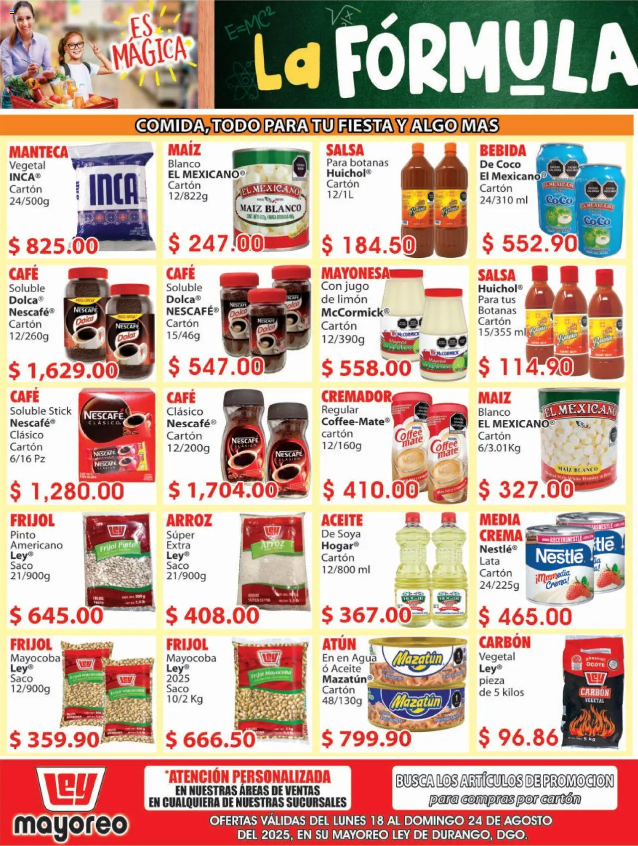 Nuevas ofertas de Casa Ley válidas en toda la República Mexicana desde el 18.08.2025. ¡Encuentra las mejores ofertas en Casa Ley - Folleto Mayoreo! | Página: 3 | Productos: Atún, Agua, Aceite, Jugo