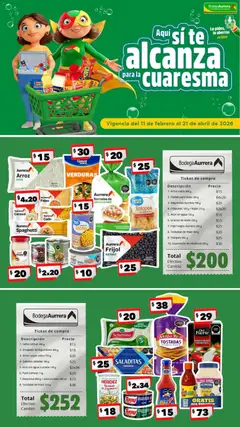 Vista previa de Bodega Aurrerá folleto Aquí sí te alcanza para la cuaresma, nuevo folleto de la tienda, válido en México a partir del 11.02.2026