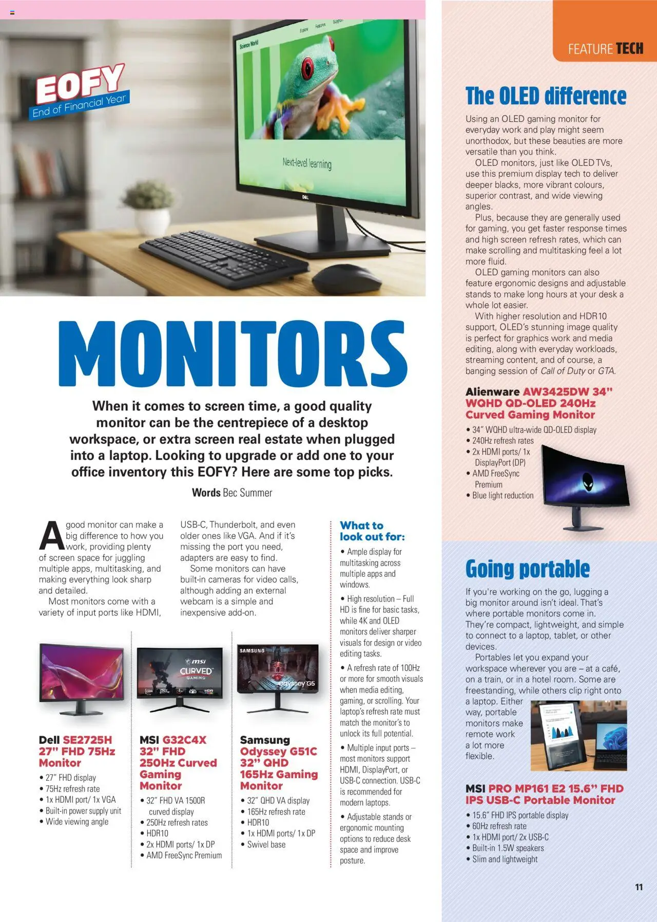 JB Hi-Fi catalogue - valid from 01.06.2025 | Page: 63 | Products: Ergonomic, Monitor, Portable, Screen