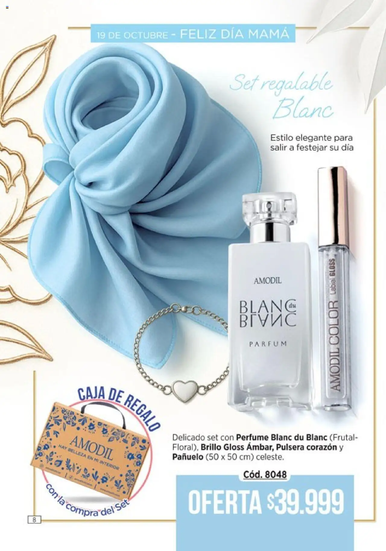 Catálogo Amodil Campaña 14 │ válido desde el 19.08.2025 | Página: 8 | Productos: Pulsera, Pañuelo, Caja, Brillo