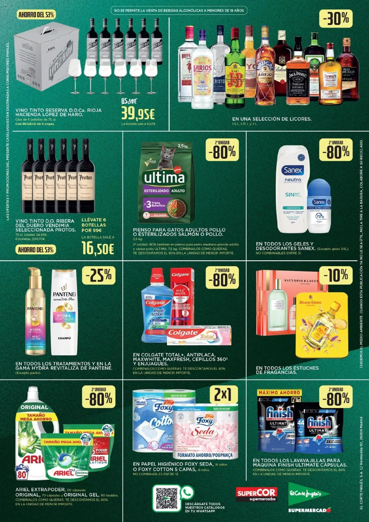 Nuevas ofertas de El Corte Inglés válidas en toda la República Mexicana desde el 24.11.2025. ¡Encuentra las mejores ofertas en El Corte Inglés Black Friday! | Página: 4 | Productos: Papel higiénico, Riel, Vino, Champú