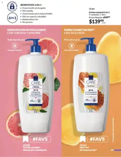 Vista previa de AVON - Campaña 15 2025, nuevo folleto de la tienda, válido en México a partir del 12.09.2025 | Página: 179 | Productos: Crema, Toronja, Body, Crema corporal