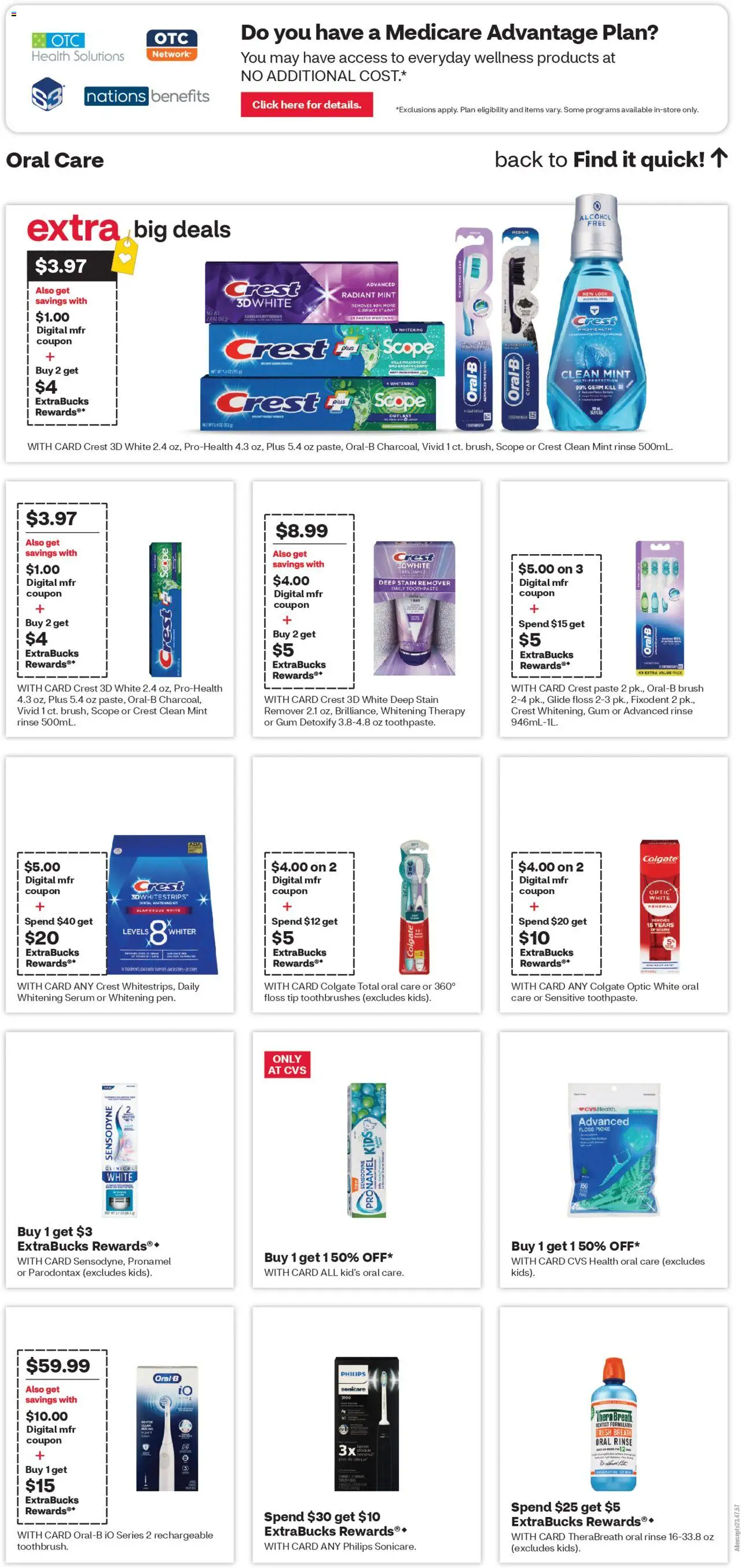 CVS Pharmacy Weekly Ad  - valid from 31.08.2025 | Page: 15 | Products: Brush, Toothpaste, Stain remover
