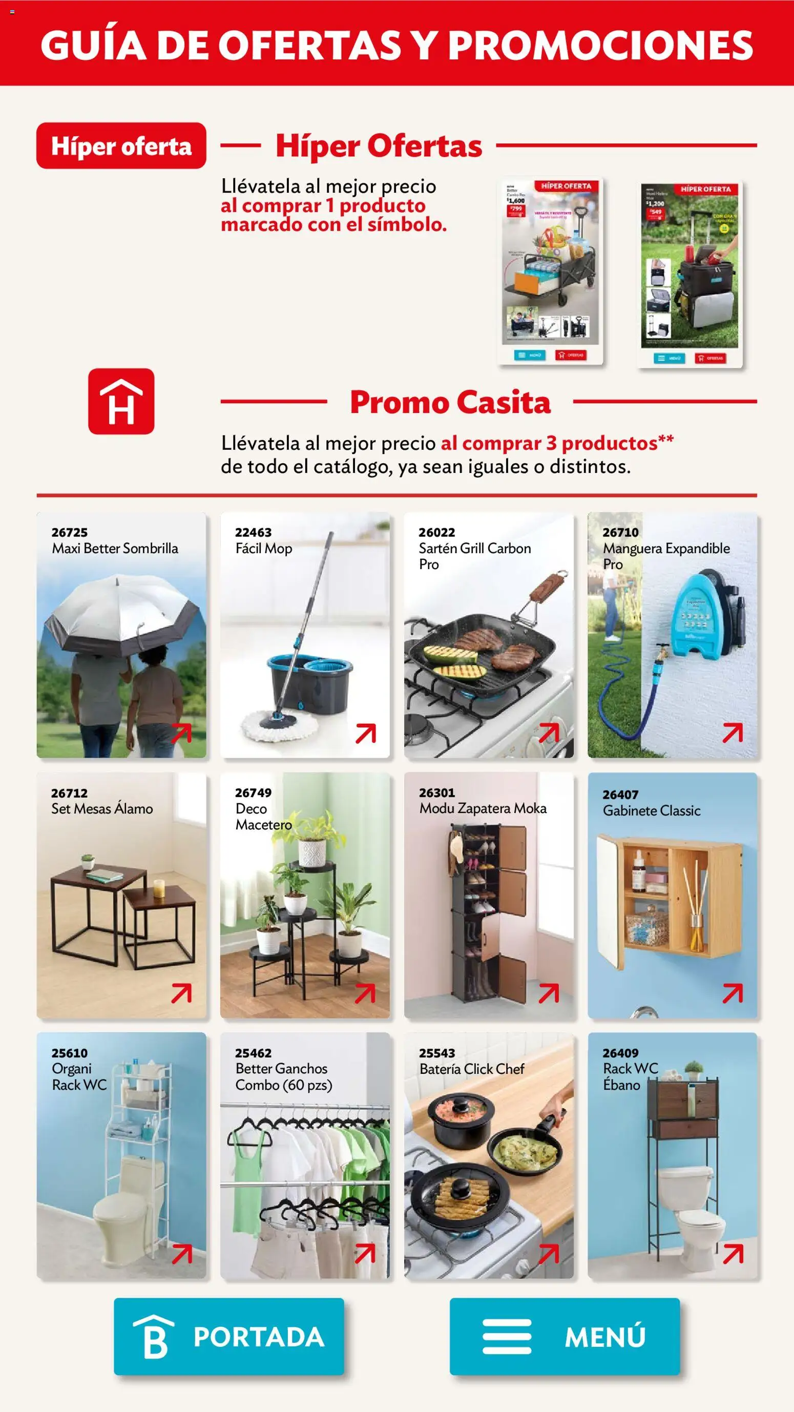 Nuevas ofertas de Betterware válidas en toda la República Mexicana desde el 02.03.2026. ¡Encuentra las mejores ofertas en Betterware campaña 3 2026! | Página: 112 | Productos: Manguera, Wc, Batería, Sartén