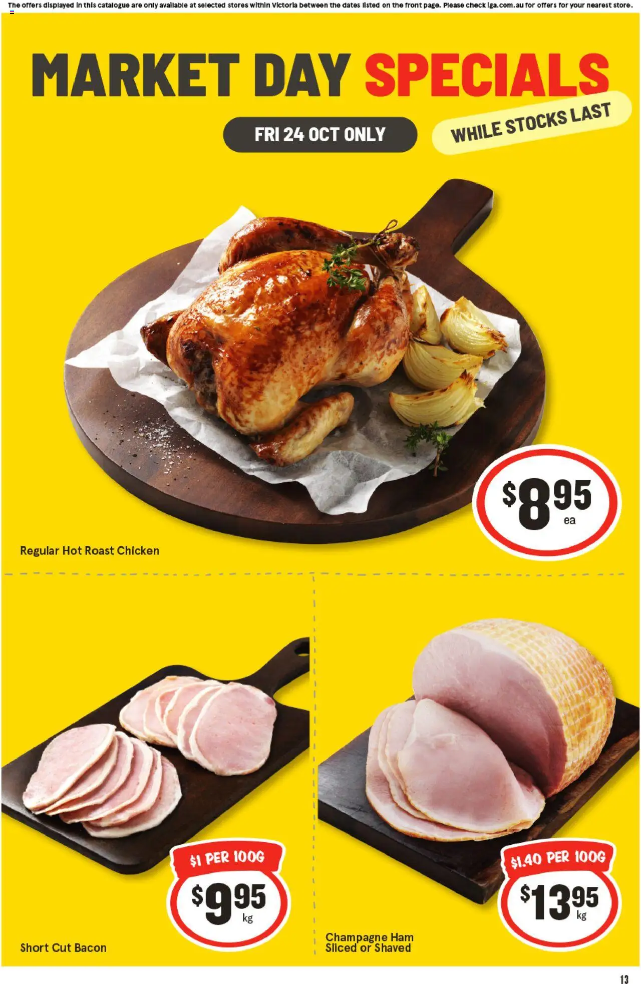 IGA catalogue - valid from 24.10.2025 | Page: 2 | Products: Bacon, Ham, Chicken