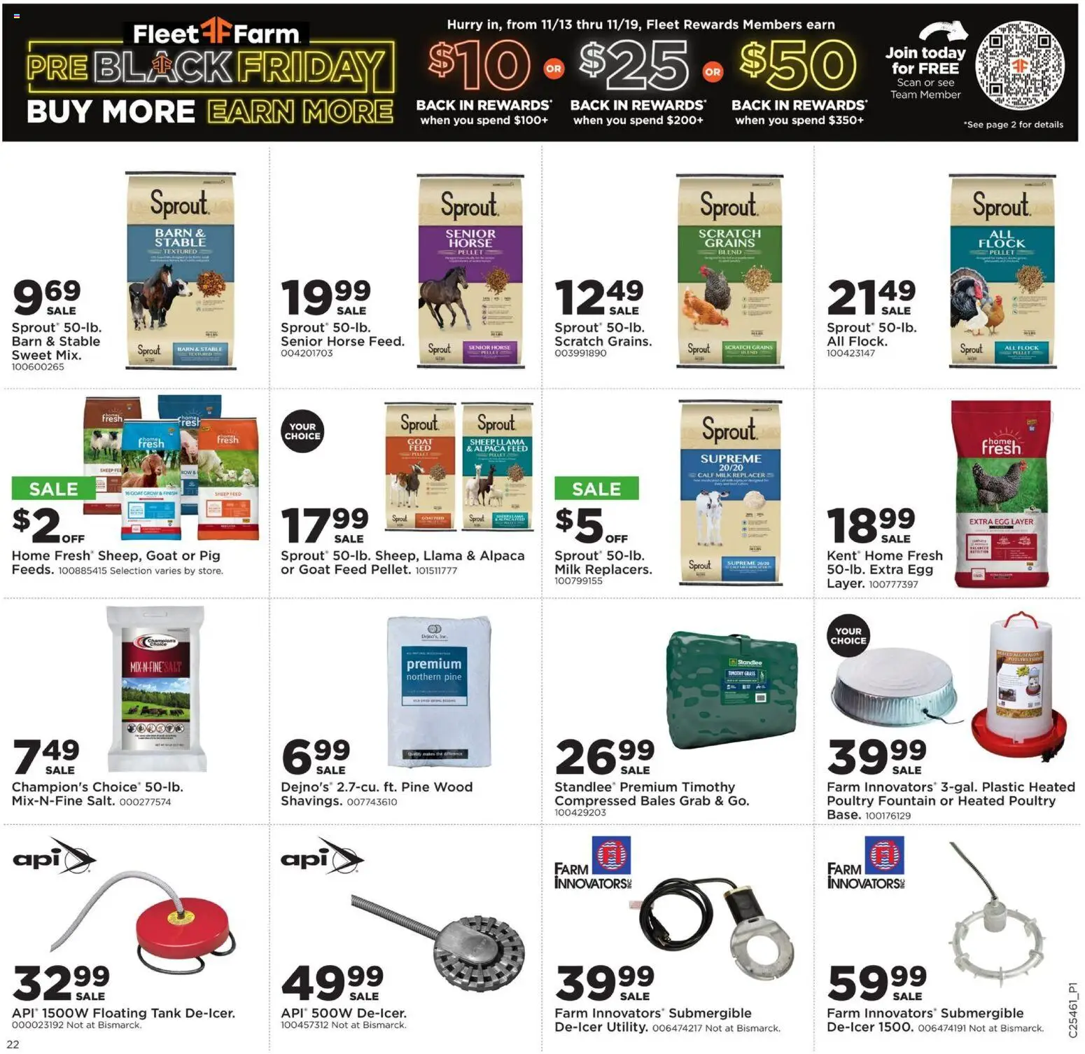 Mills Fleet Farm Black Friday - valid from 13.11.2025 | Page: 29 | Products: Milk, Coat, Salt, Poultry