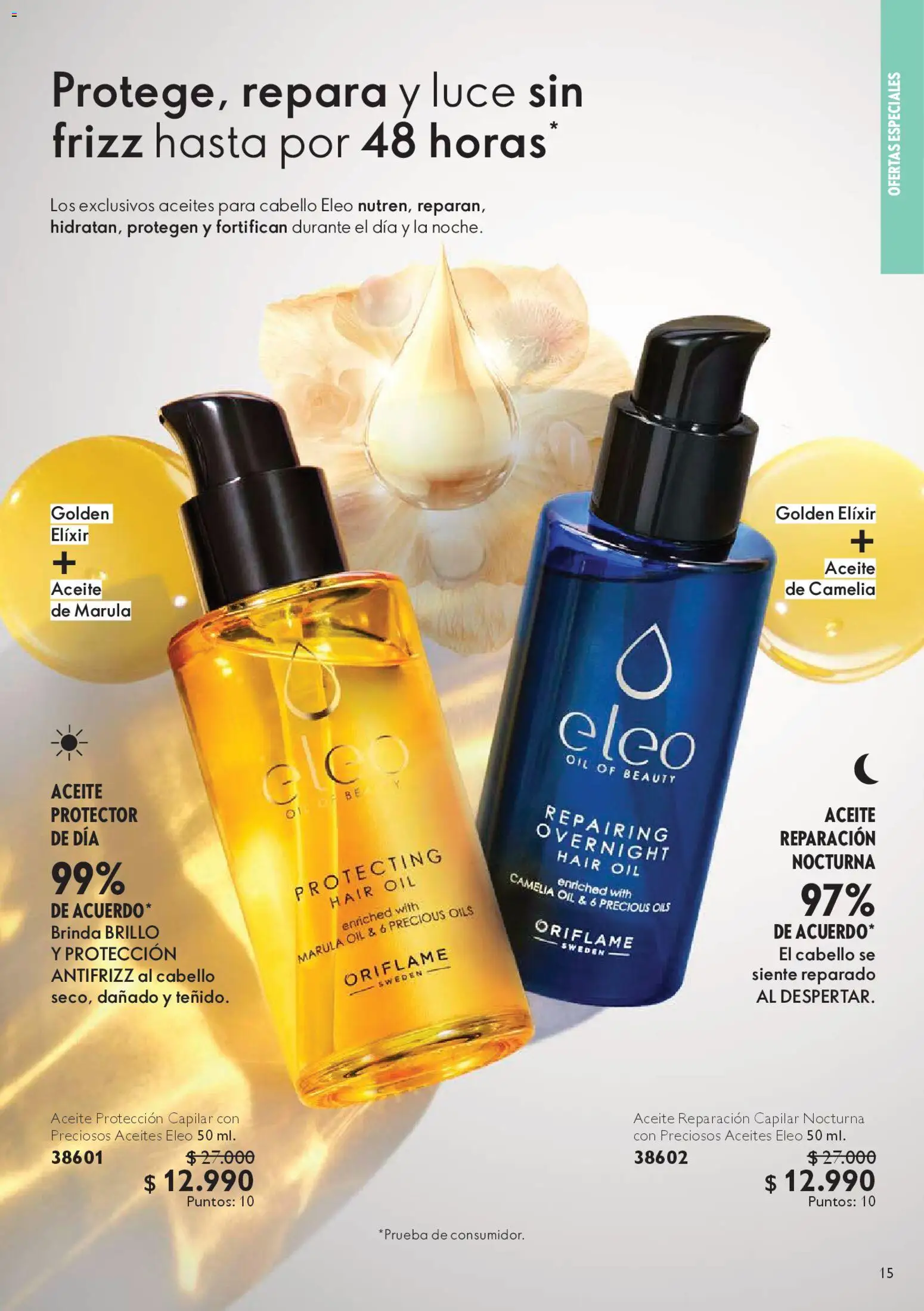Oriflame catálogo │ válido desde el 07.03.2026 | Página: 15 | Productos: Brillo, Aceite