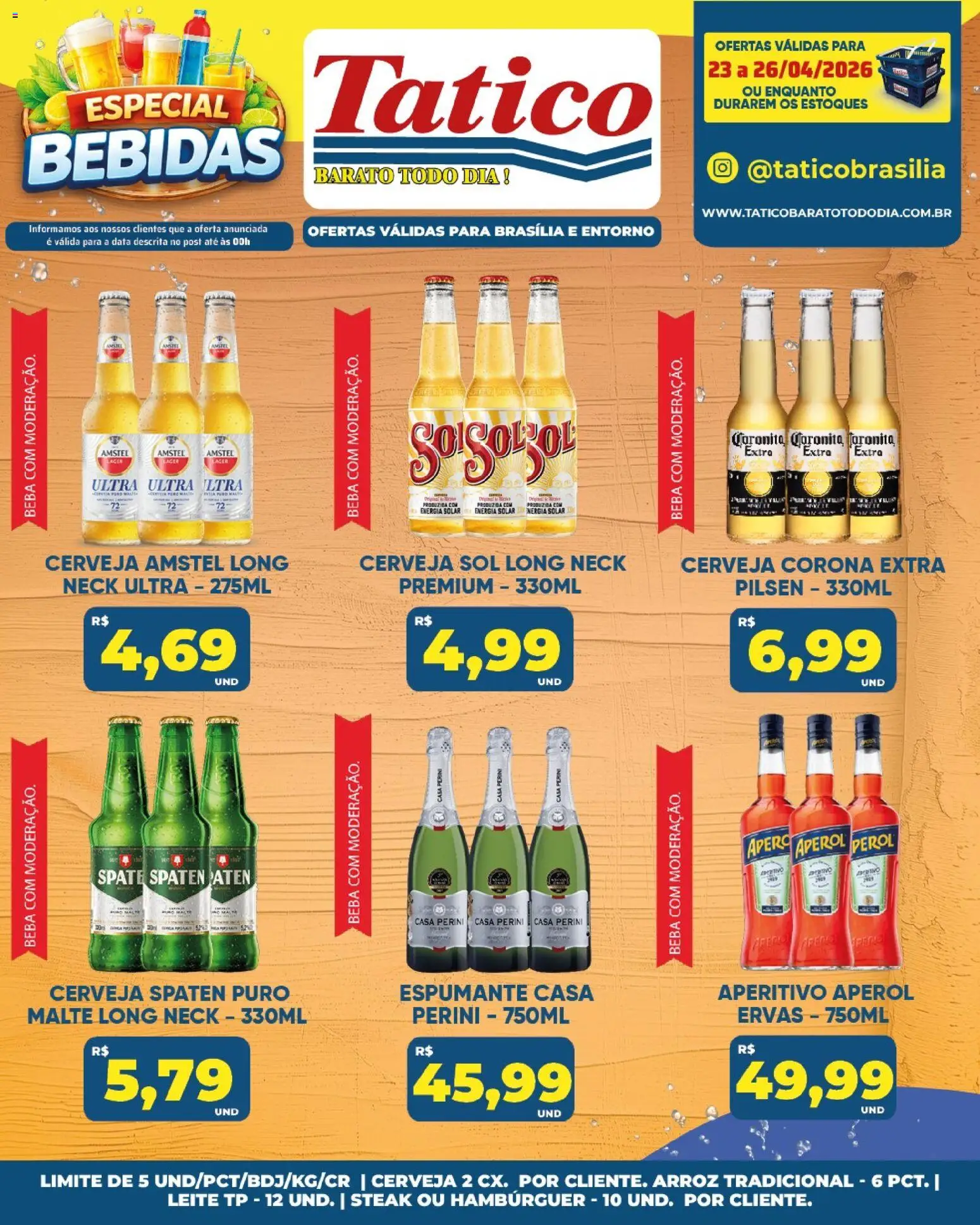 Tatico Folheto - válido de 24.04.2026 | Página: 61 | Produtos: Espumante, Cerveja, Arroz, Hambúrguer