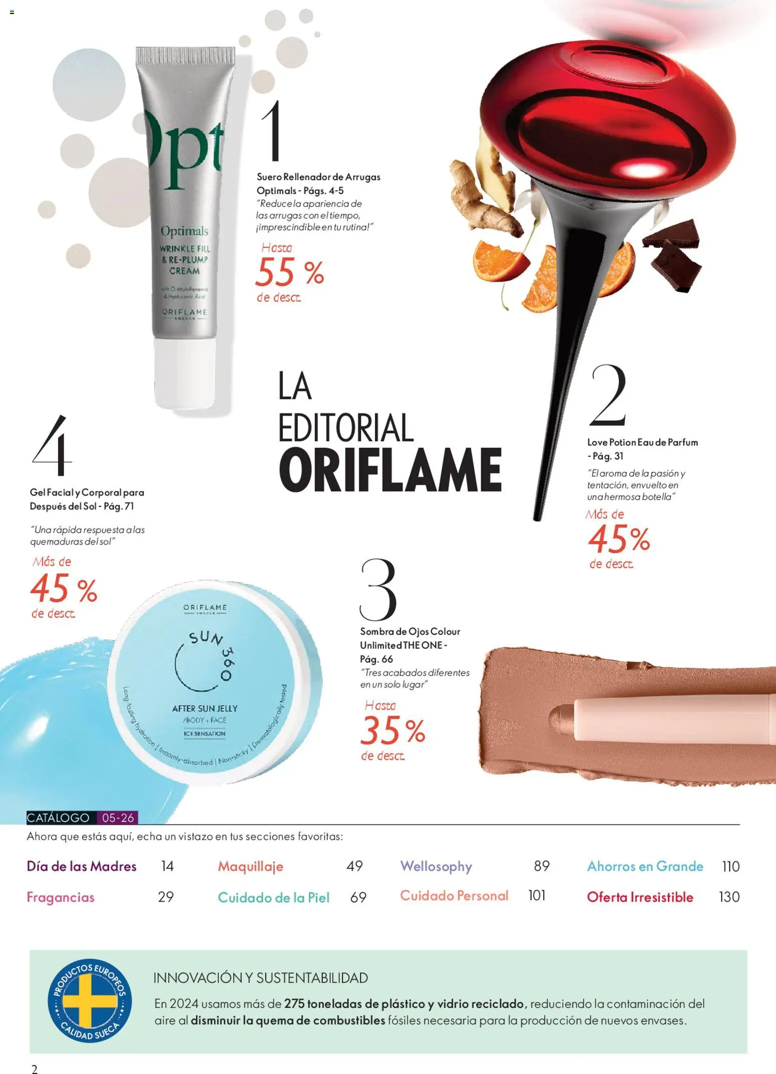 Catálogo Oriflame válido desde 28.03.2026 | Página: 2 | Productos: Sombra de ojos, Maquillaje