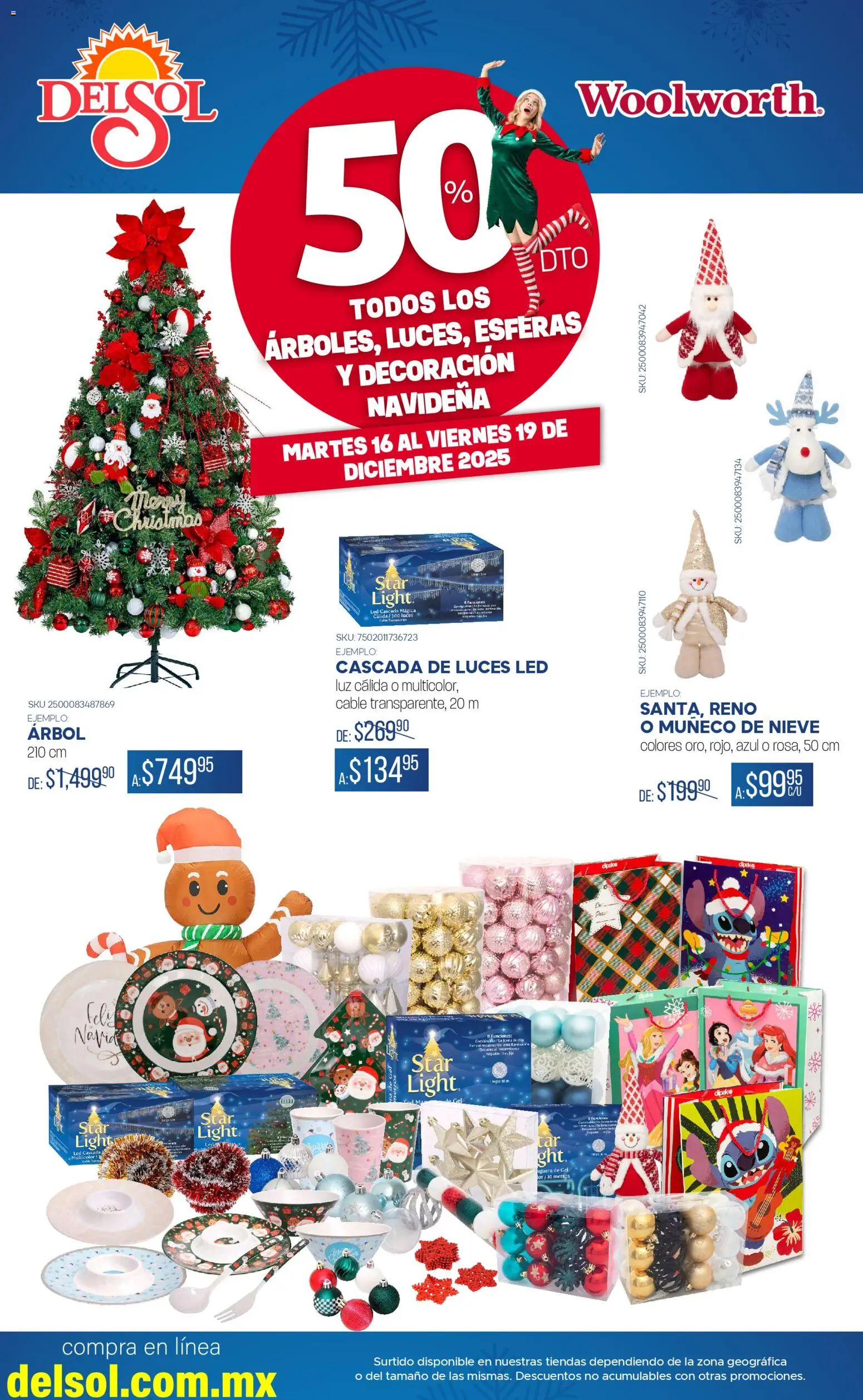 Nuevas ofertas de Del Sol y Woolworth válidas en toda la República Mexicana desde el 16.12.2025. ¡Encuentra las mejores ofertas en Del Sol y Woolworth catálogo Venta Especial de Navidad ! | Página: 2 | Productos: Cable