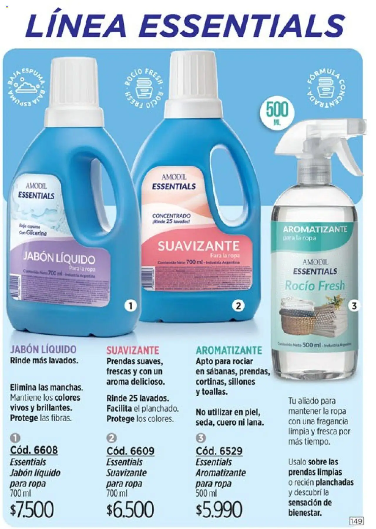 Catálogo Amodil Campaña 14 │ válido desde el 19.08.2025 | Página: 149 | Productos: Fragancia, Jabón, Espuma, Ropa