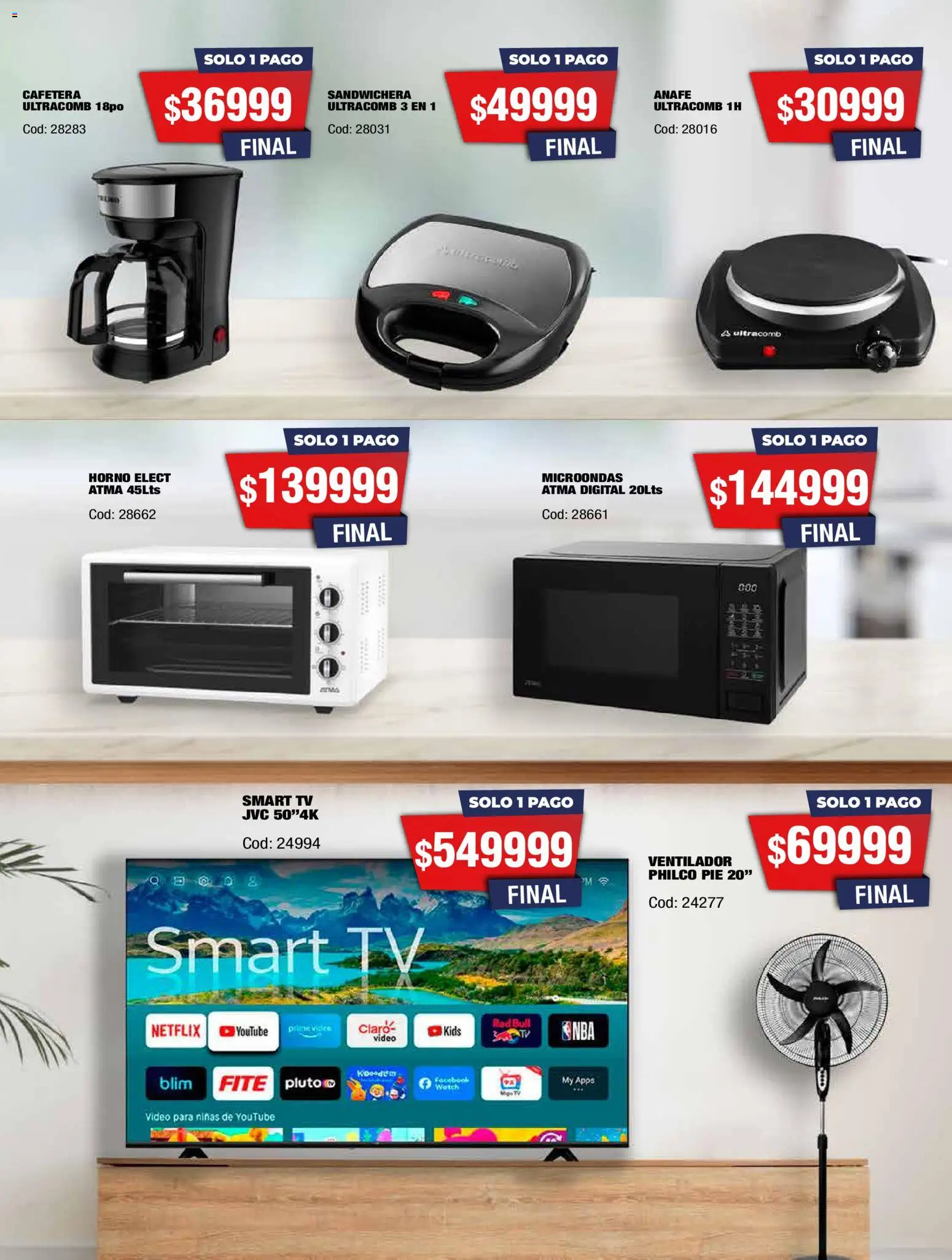 Maxiconsumo ofertas │ válido desde el 02.02.2026 | Página: 32 | Productos: Horno, Ventilador, Sandwichera, Microondas