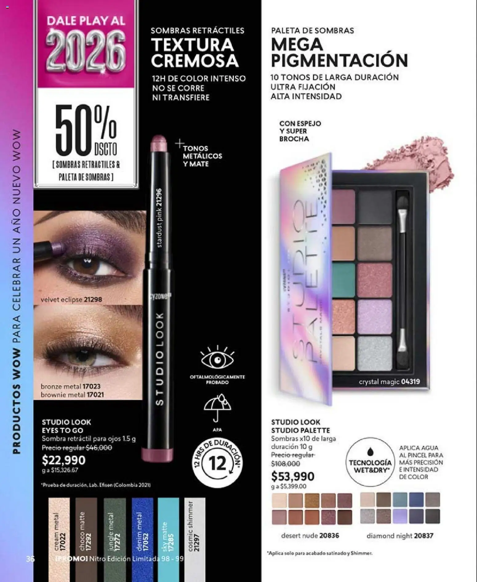 CyZone revista - valida desde el 01.01.2026 | Página: 36 | Productos: Agua, Brocha, Espejo, Sombra