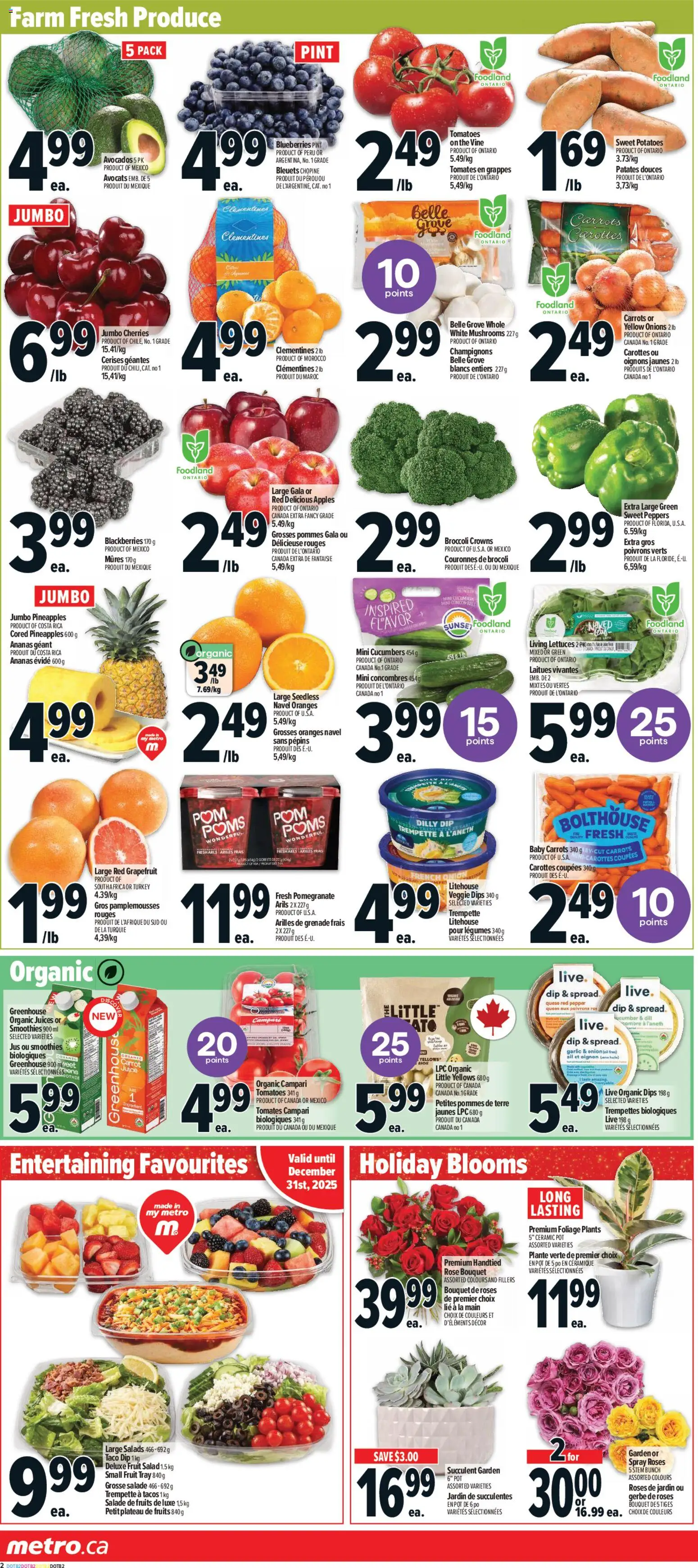 Metro flyer valid from 25.12.2025 | Page: 5 | Products: Carrot, Salad, Potatoes, Oranges