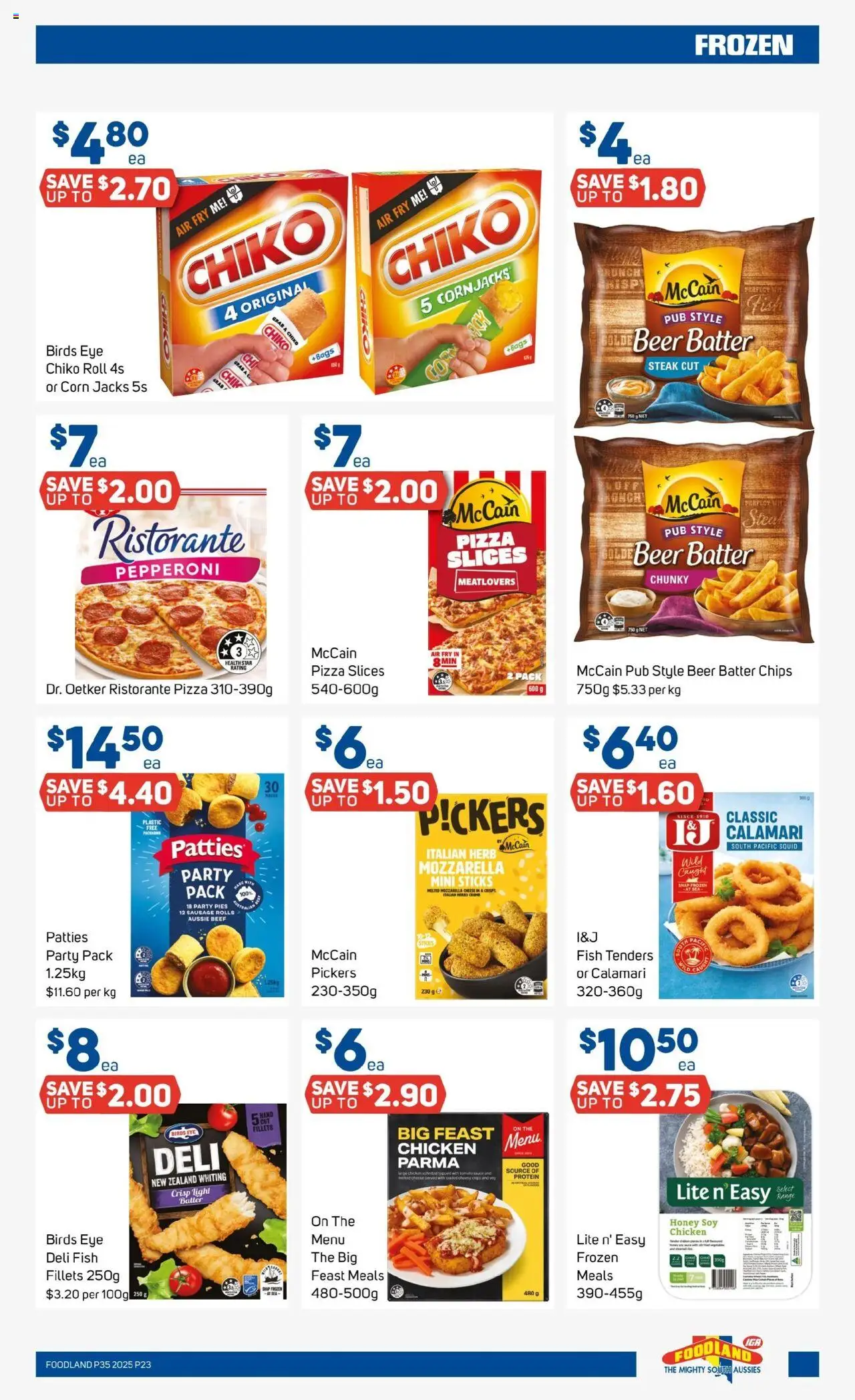 Foodland catalogue - valid from 27.08.2025 | Page: 23 | Products: Light, Fish, Beef, Pies