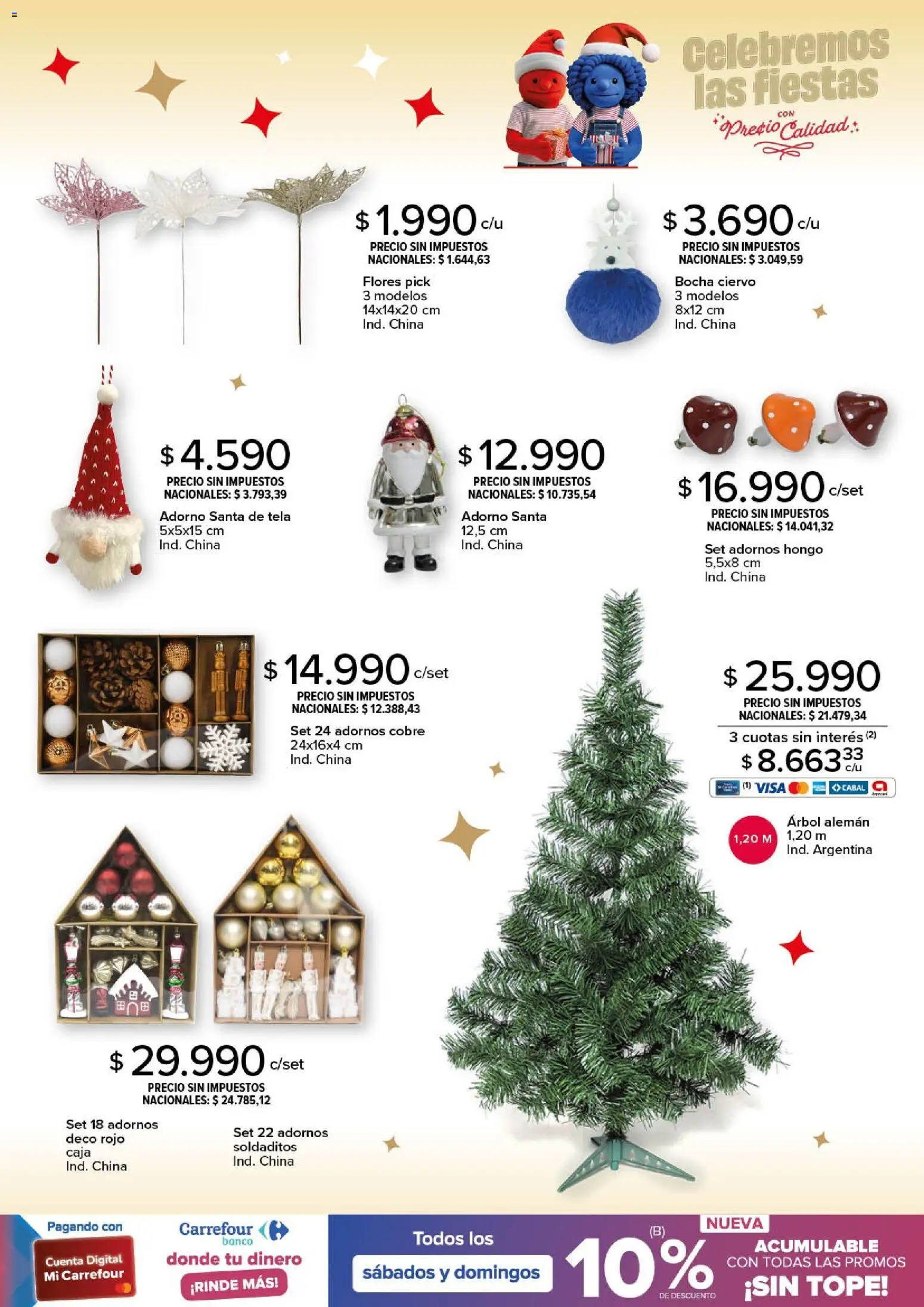 Carrefour - Deco Fiestas │ válido desde el 25.11.2025 | Página: 7 | Productos: Banco, Caja