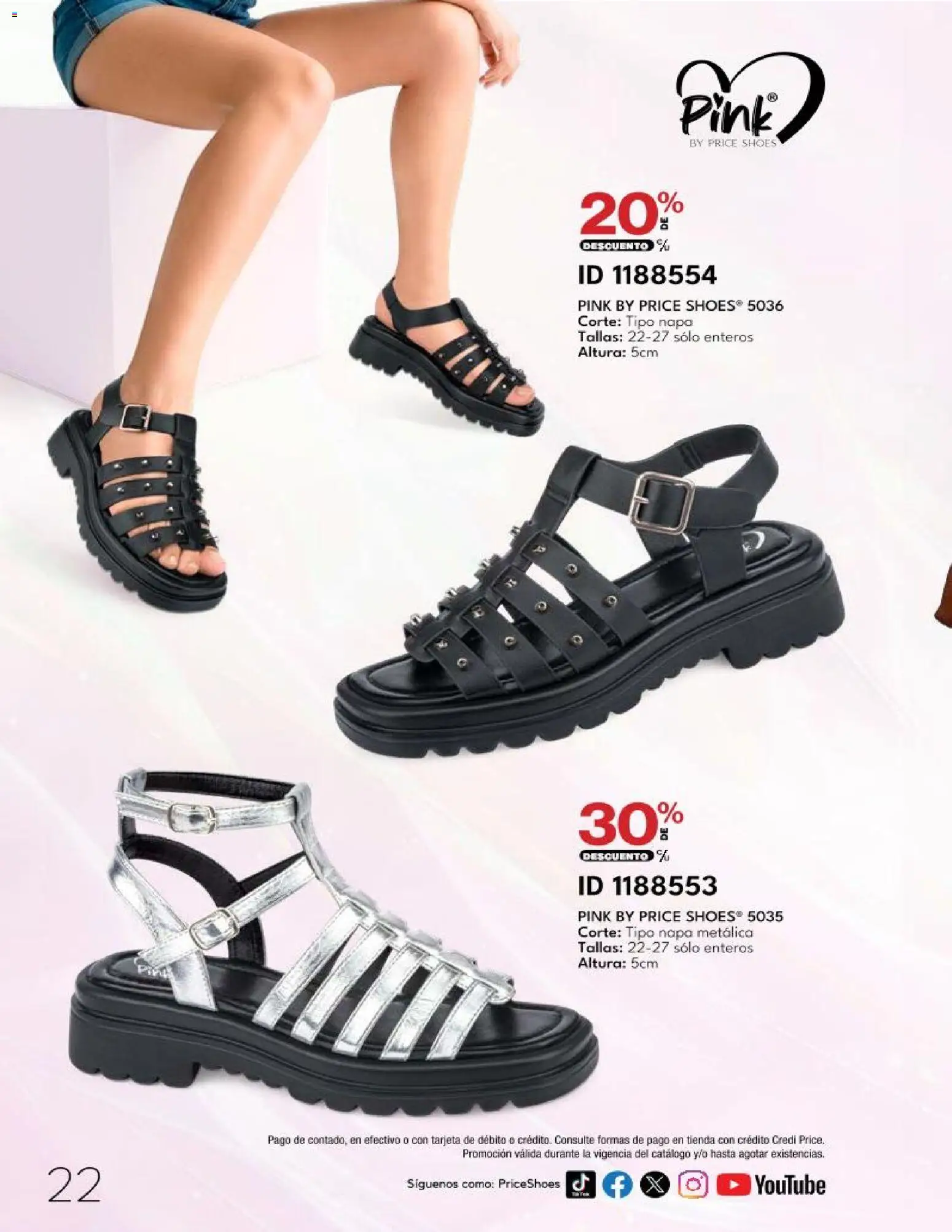 Nuevas ofertas de Price Shoes válidas en toda la República Mexicana desde el 20.03.2026. ¡Encuentra las mejores ofertas en Price Shoes catálogo 10 Pagos Sin Intereses! | Página: 22