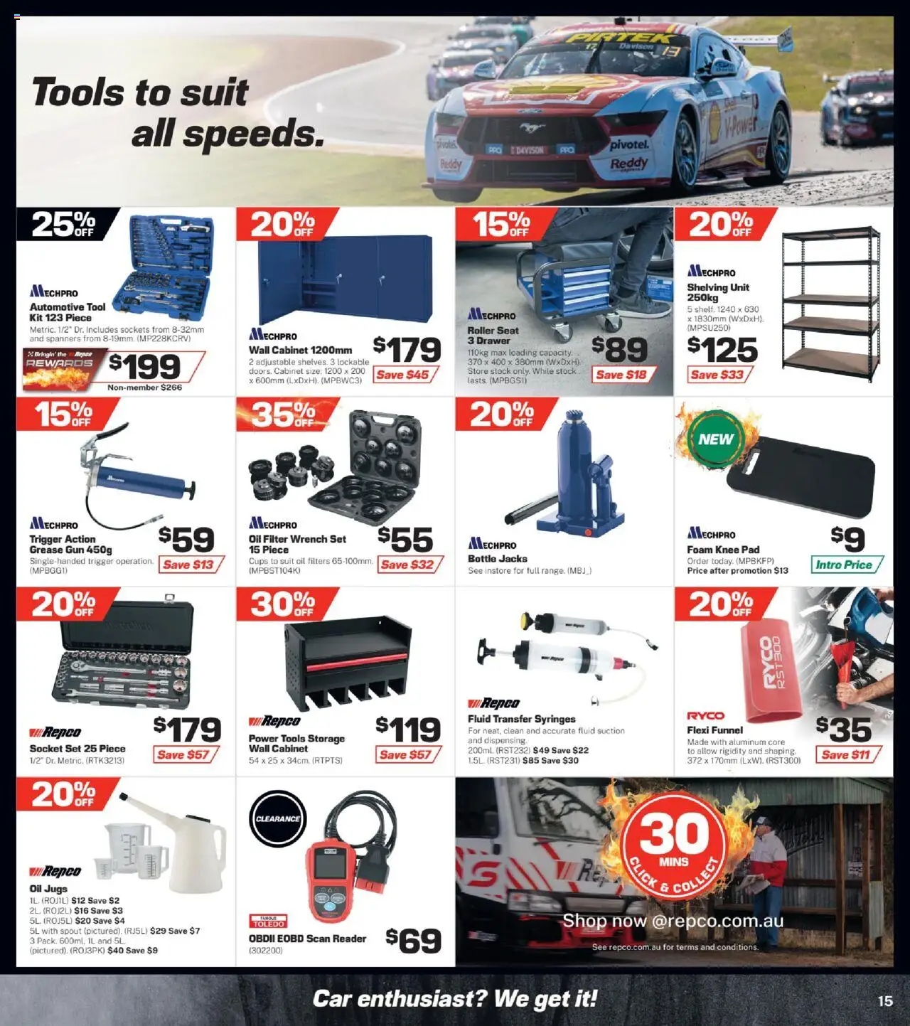 Repco catalogue - valid from 10.09.2025 | Page: 15 | Products: Cabinet, Socket, Cups, Oil