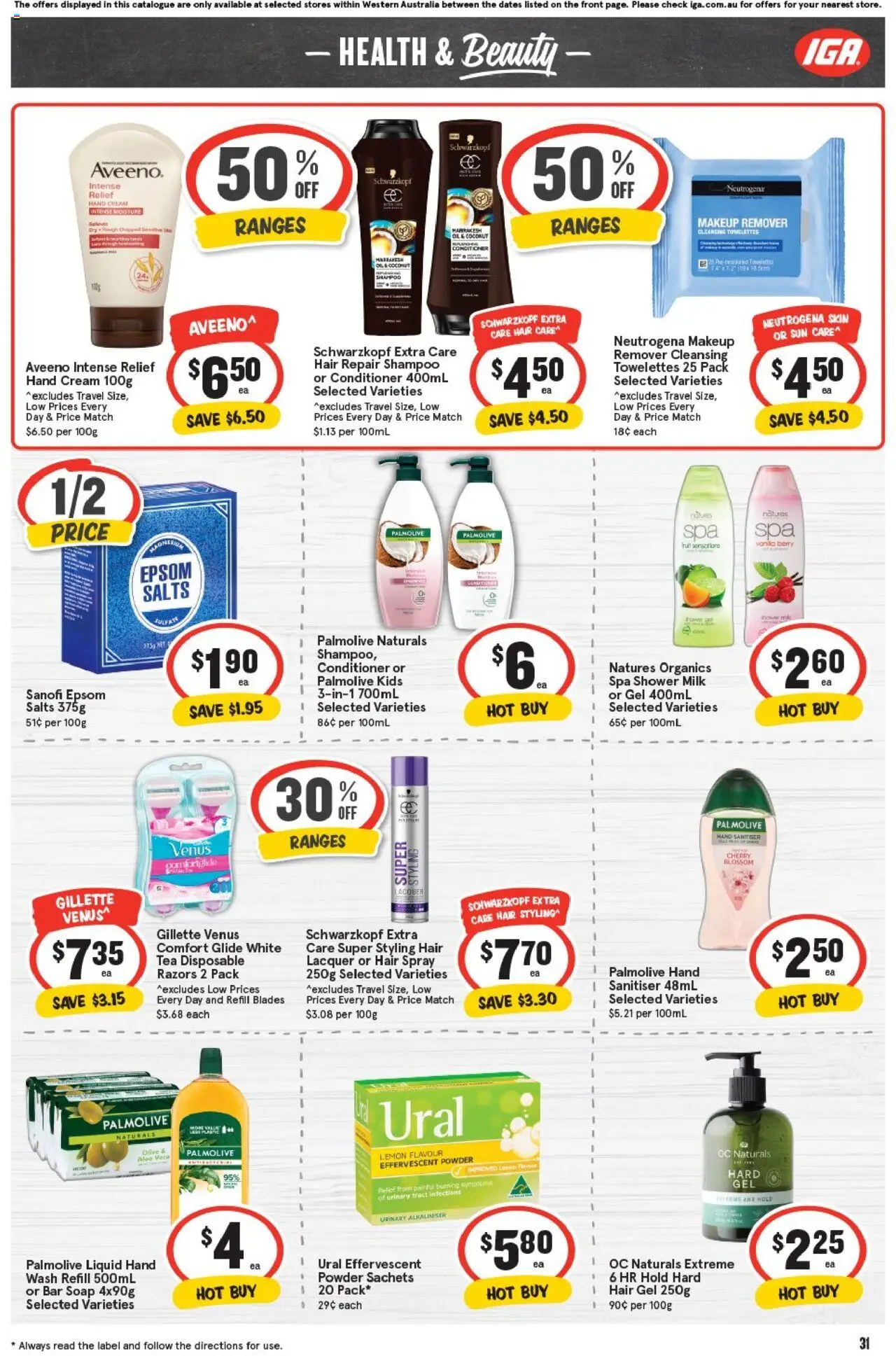 IGA catalogue - valid from 01.10.2025 | Page: 35 | Products: Shampoo, Oil, Hair spray, Hair gel