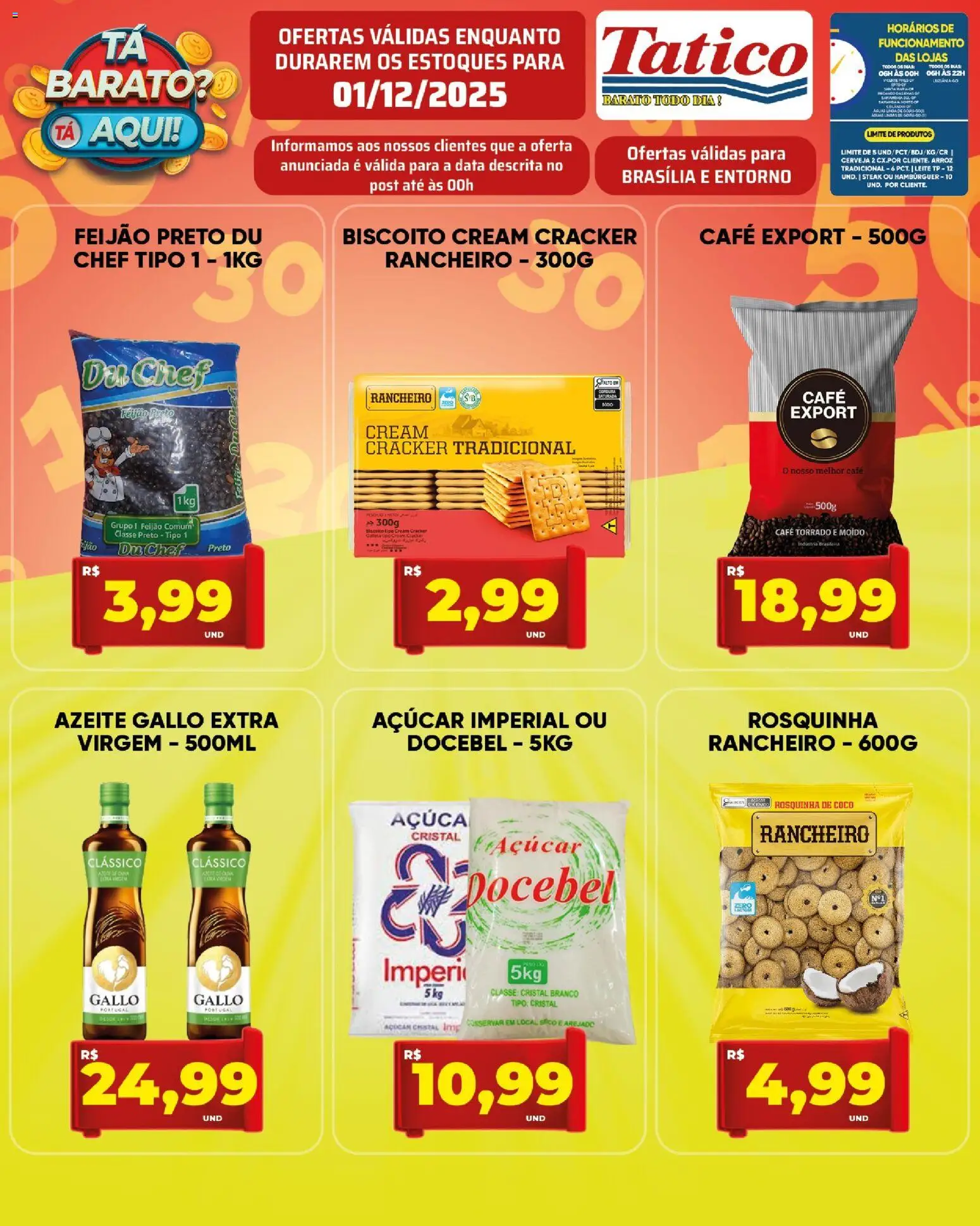 Tatico Folheto - válido de 02.12.2025 | Página: 17 | Produtos: Café, Açúcar, Rosquinha, Cream cracker