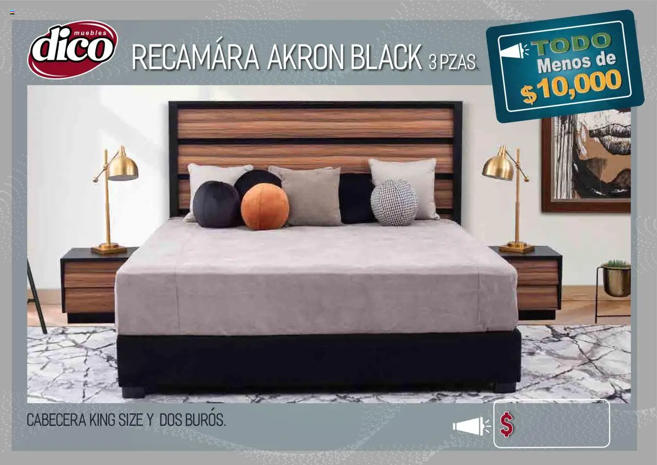 Nuevas ofertas de Muebles Dico válidas en toda la República Mexicana desde el 25.09.2025. ¡Encuentra las mejores ofertas en Muebles Dico - Catálogo TODO menos de 10000! | Página: 6 | Productos: Cabecera