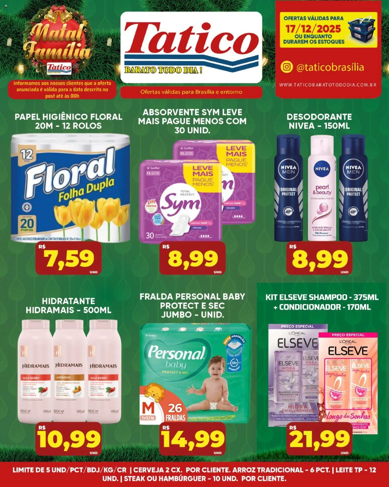 Tatico Folheto - válido de 18.12.2025 | Página: 27 | Produtos: Condicionador, Desodorante, Arroz, Absorvente