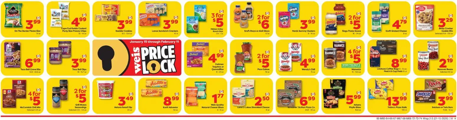 Weis Weekly Ad - valid from 15.01.2026 | Page: 7 | Products: Chocolate, Cookies, Sauce, Chocolate Chip