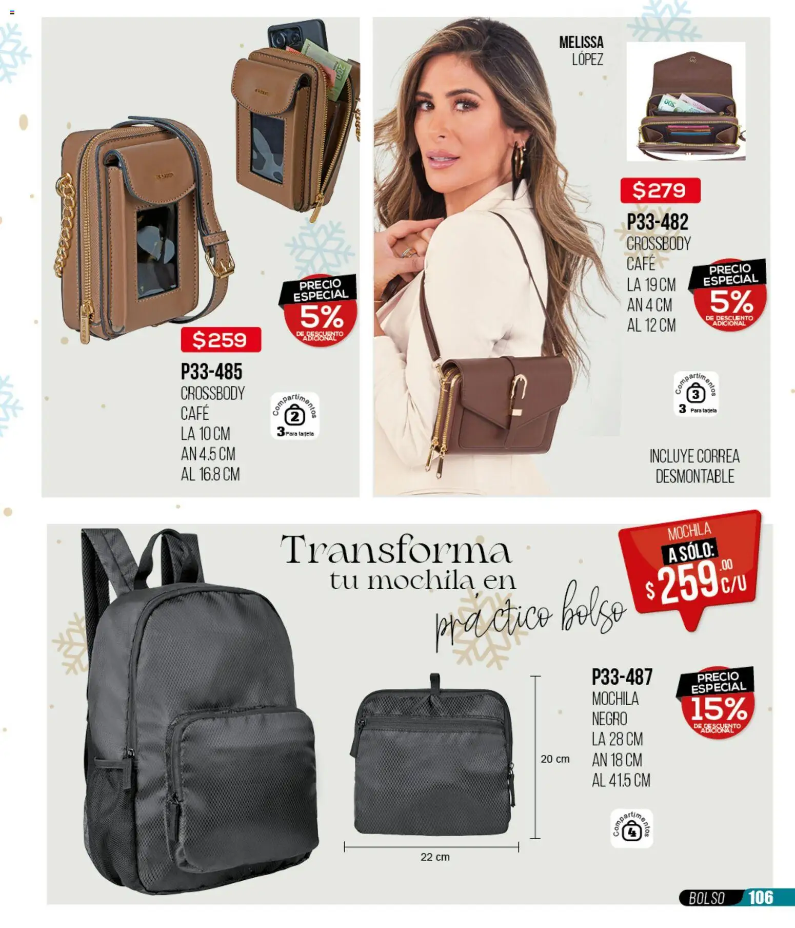 Nuevas ofertas de Cklass válidas en toda la República Mexicana desde el 15.12.2025. ¡Encuentra las mejores ofertas en Cklass catálogo Rebajas fin de año ropa! | Página: 107 | Productos: Bolso, Mochila, Café