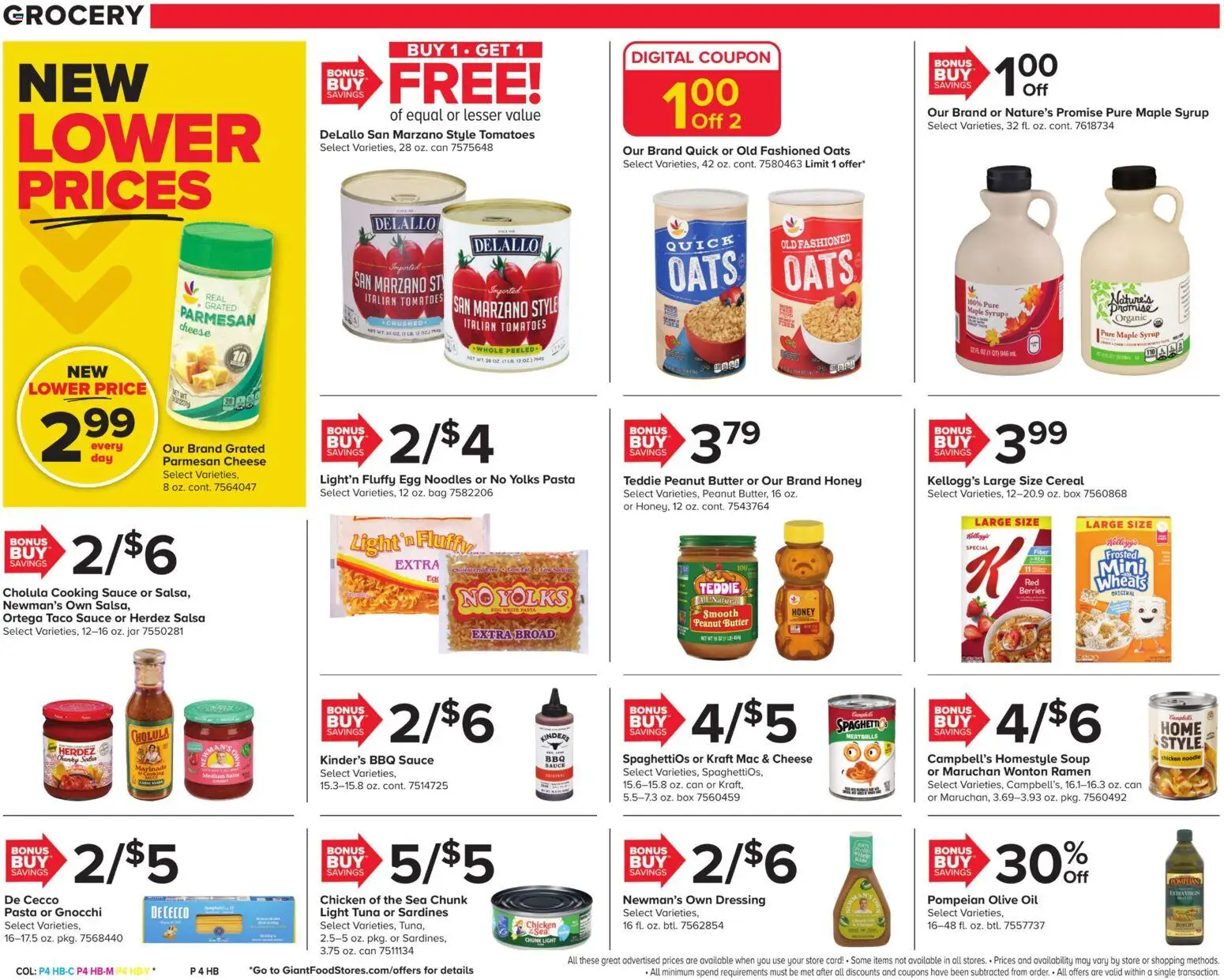 Giant Weekly Ad - valid from 23.01.2026 | Page: 9 | Products: Butter, Oil, Tomatoes, Sauce