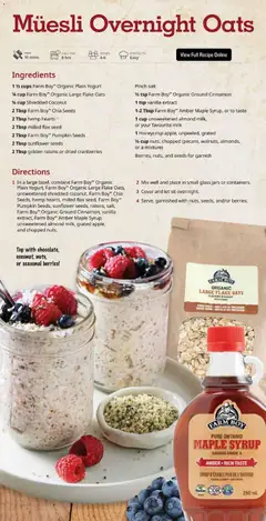 Preview of Farm Boy weekly flyer / circulaire from shop Farm Boy valid from 16.04.2026 | Page: 6 | Products: Milk, Yogurt, Pumpkin