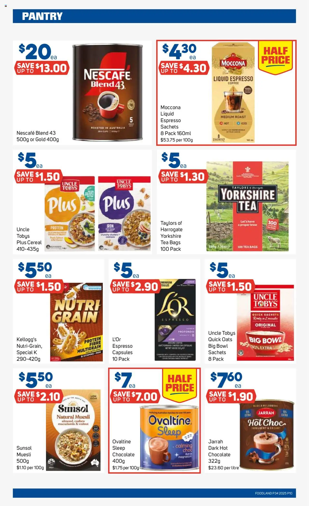 Foodland catalogue - valid from 20.08.2025 | Page: 10 | Products: Cups, Coffee, Moccona, Nescafe
