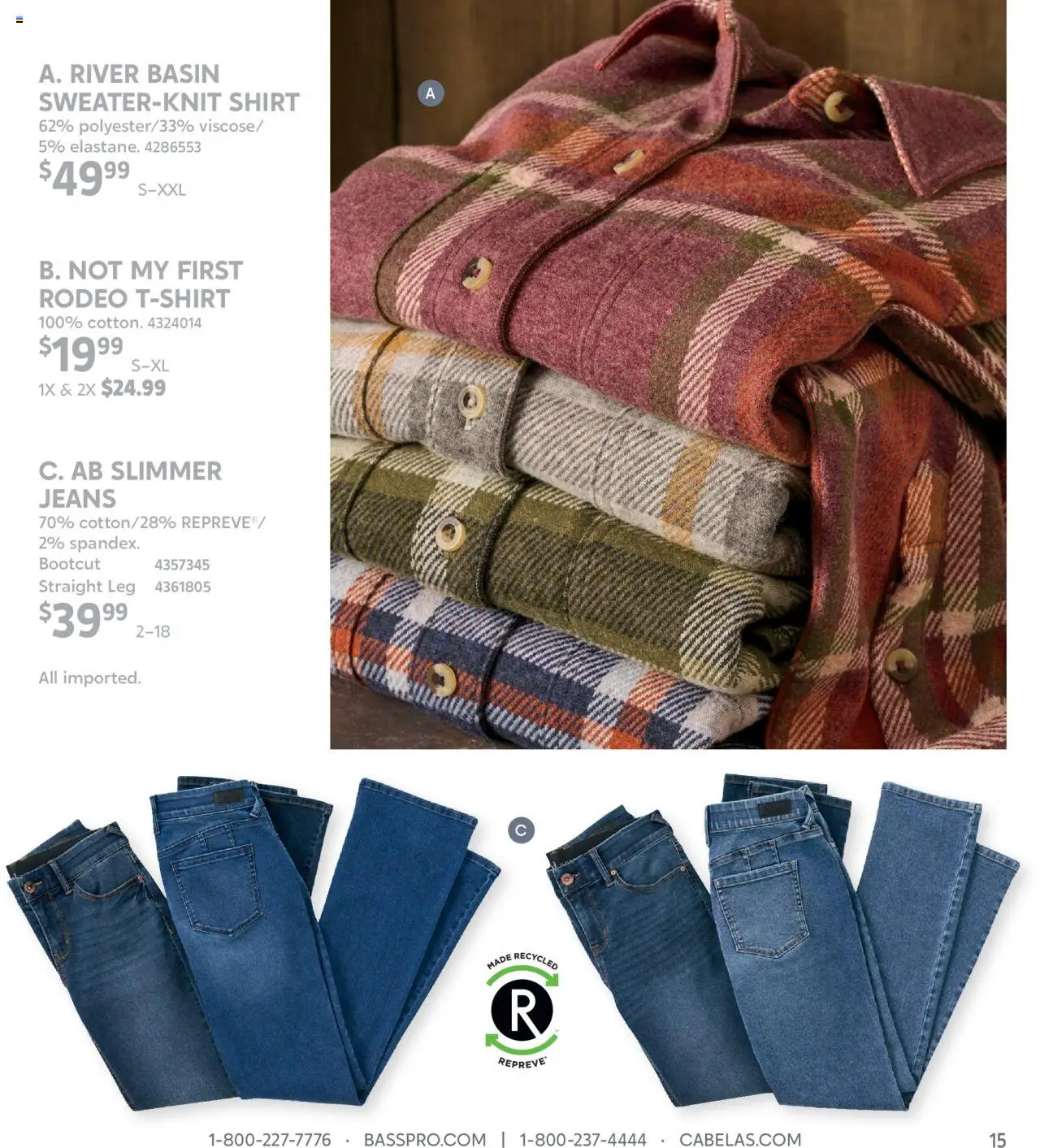 Cabela's Fall Clothing 25 - valid from 01.10.2025 | Page: 15 | Products: Shirt, Jeans