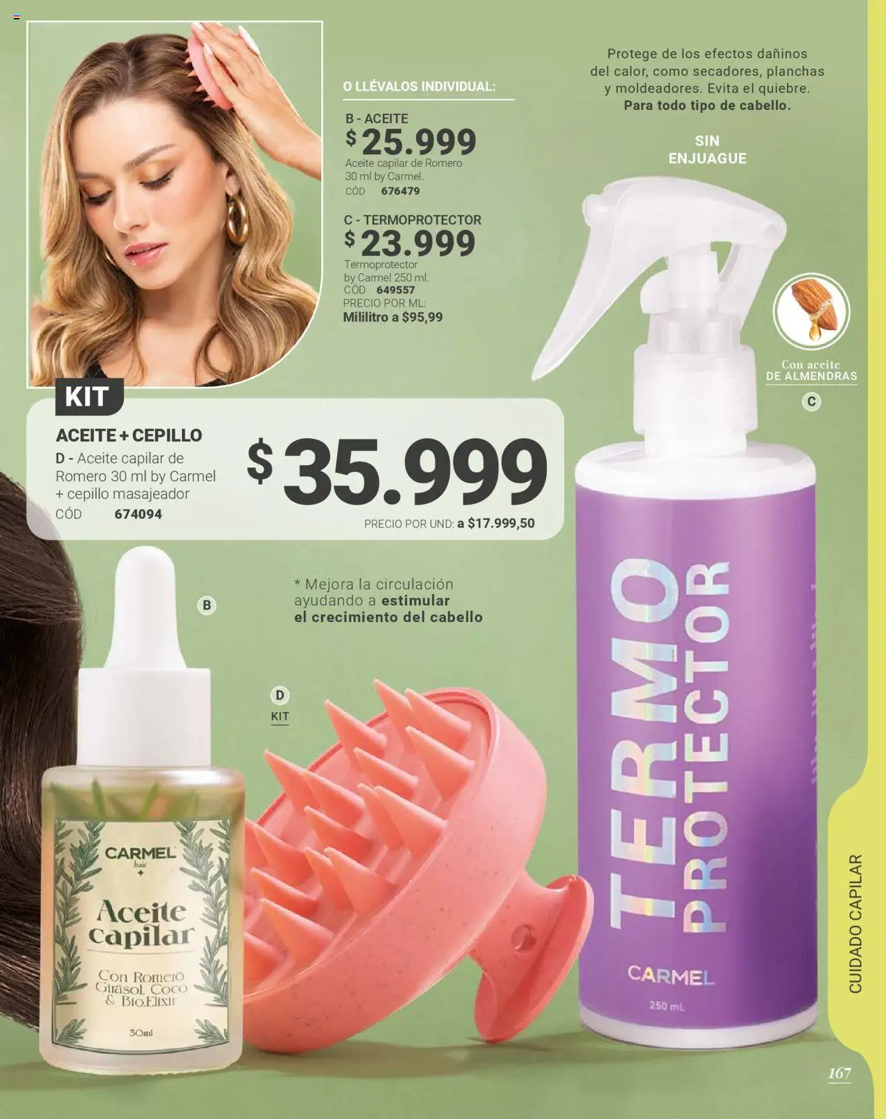 Carmel revista - valida desde el 08.09.2025 | Página: 169 | Productos: Almendras, Termo, Cepillo, Aceite