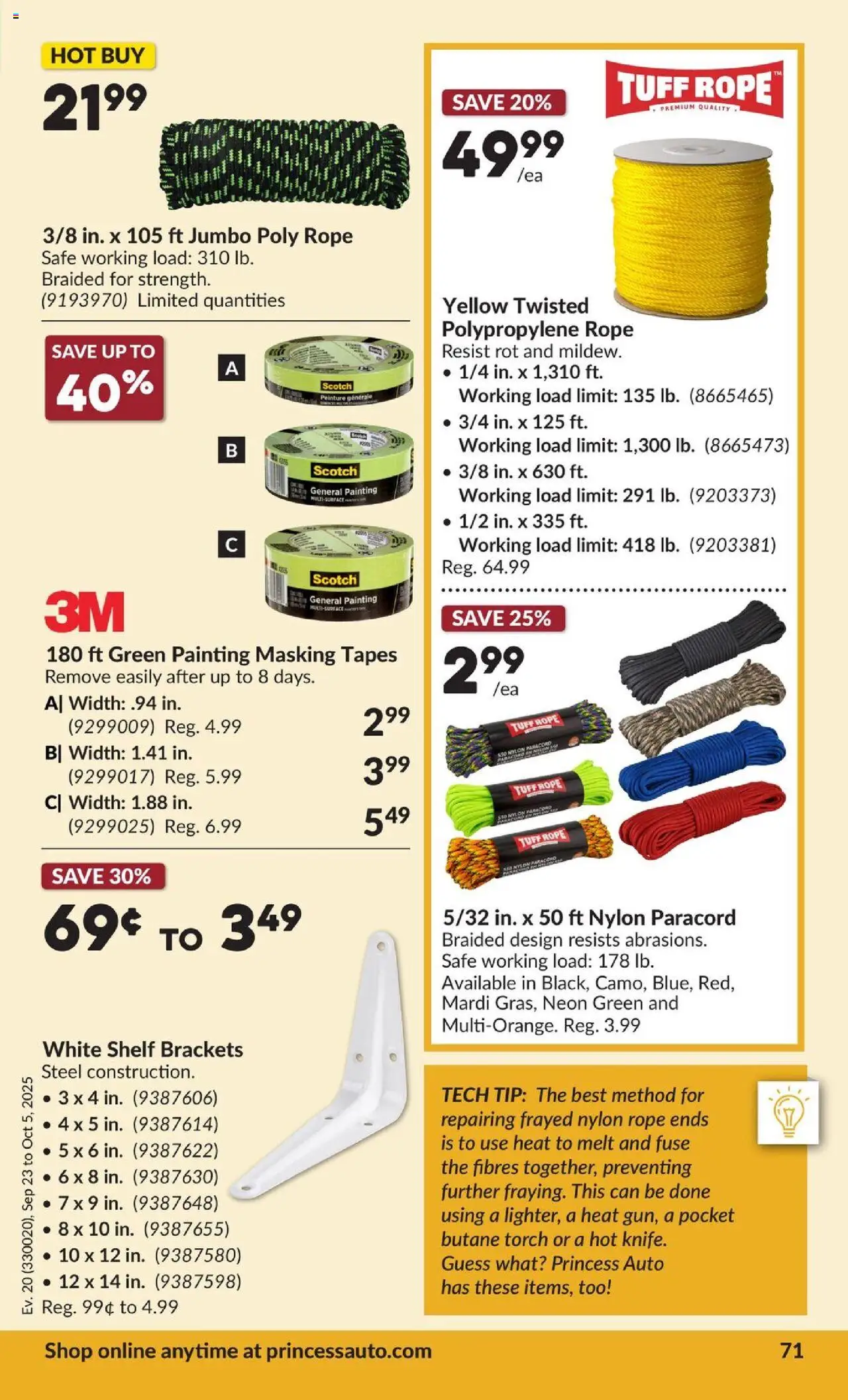 Princess Auto flyer valid from 23.09.2025 | Page: 77 | Products: Shelf